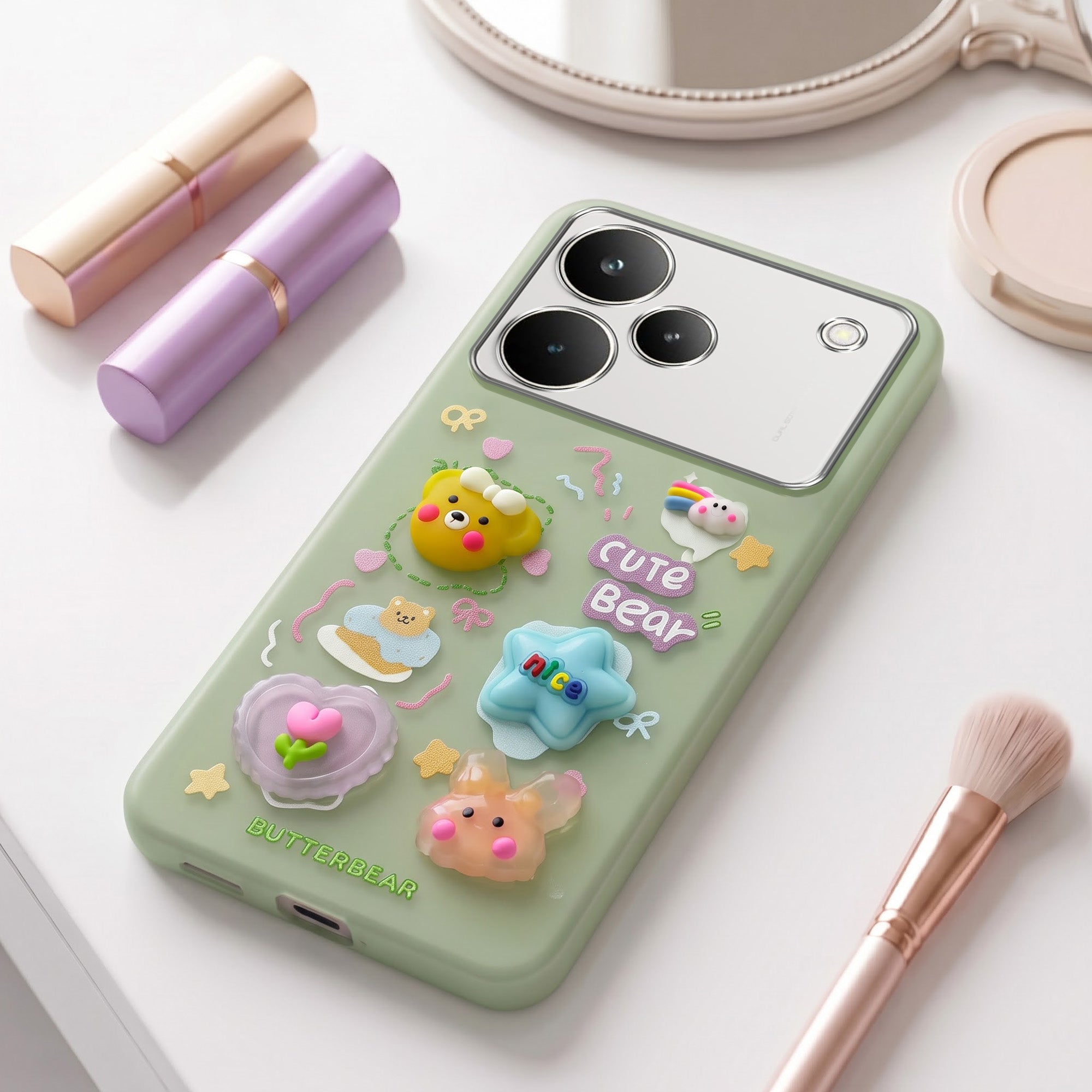 For Realme P4 Pro Back Cover Case (3D Cute Cartoons | Hard Back Side Soft | Matte Premium Finish | HD Printing)