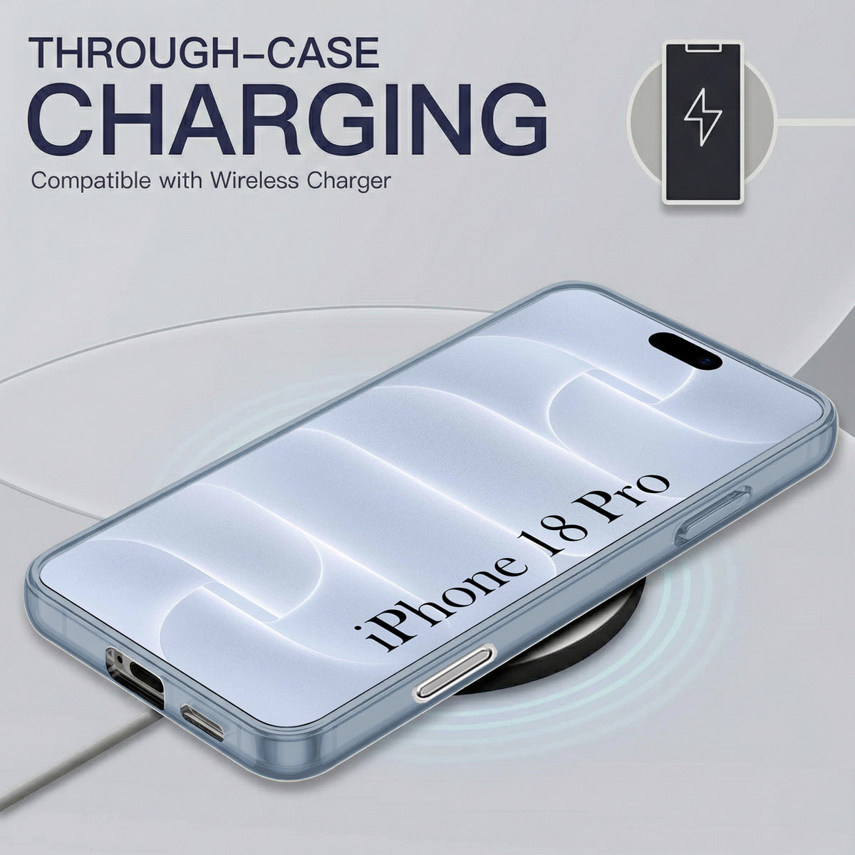 For Apple iPhone 18 Pro Back Cover Case Silicone (Slim Paper Thin | Camera Protection Bump | Minimalist Professional | Soft Flexible)