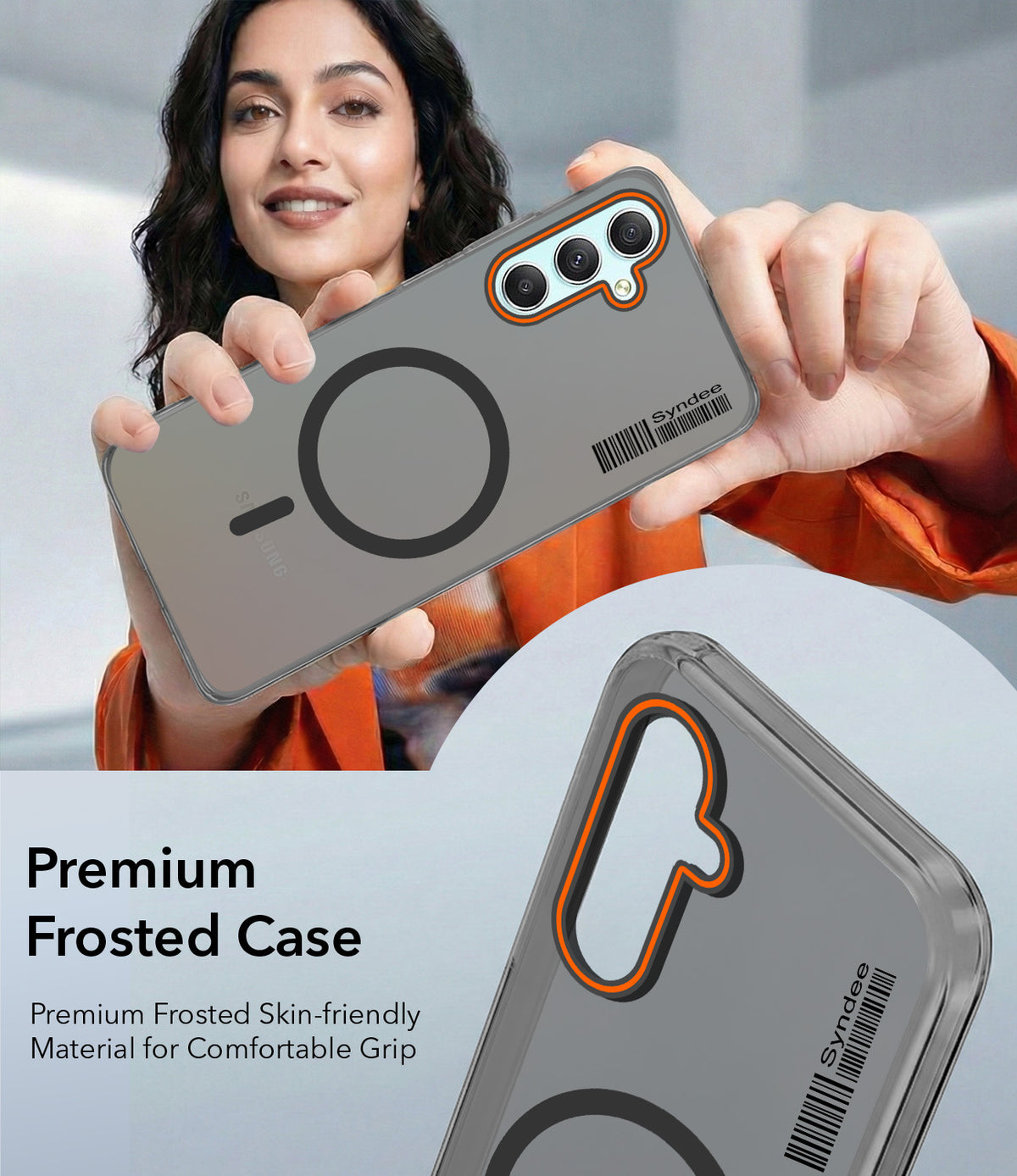 For Samsung Galaxy A34 5G Back Cover Case (Soft Touch | Camera Bump Protection | MagSafe Compatible | Matte Finish)