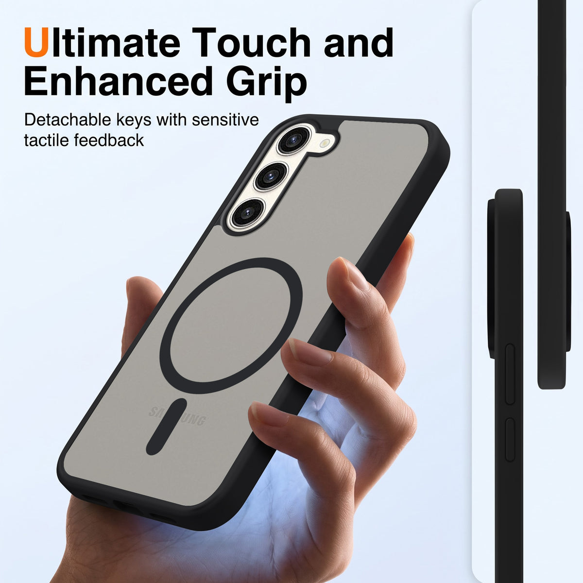 For Samsung Galaxy S23 Plus Matte Finish Back Case Cover (MagSafe Compatible | Translucent Soft Touch | Slim and Unbreakable)
