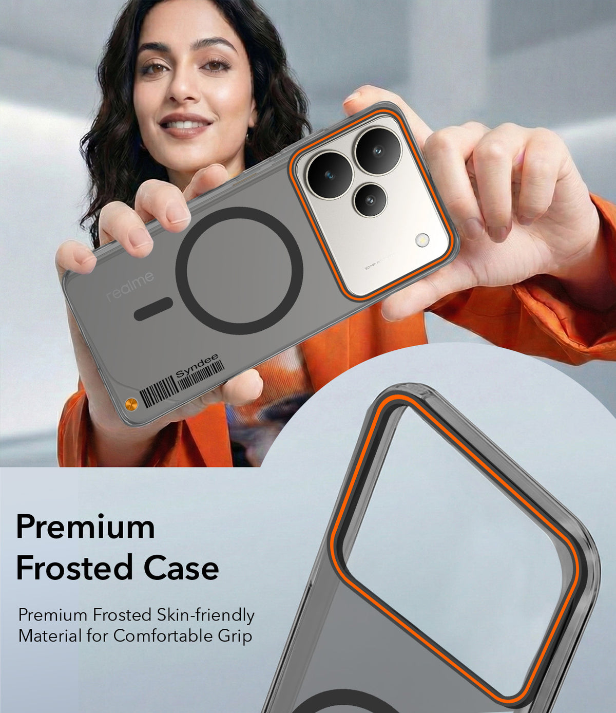For Realme P4 Back Cover Case (Soft Touch | Camera Bump Protection | MagSafe Compatible | Matte Finish)