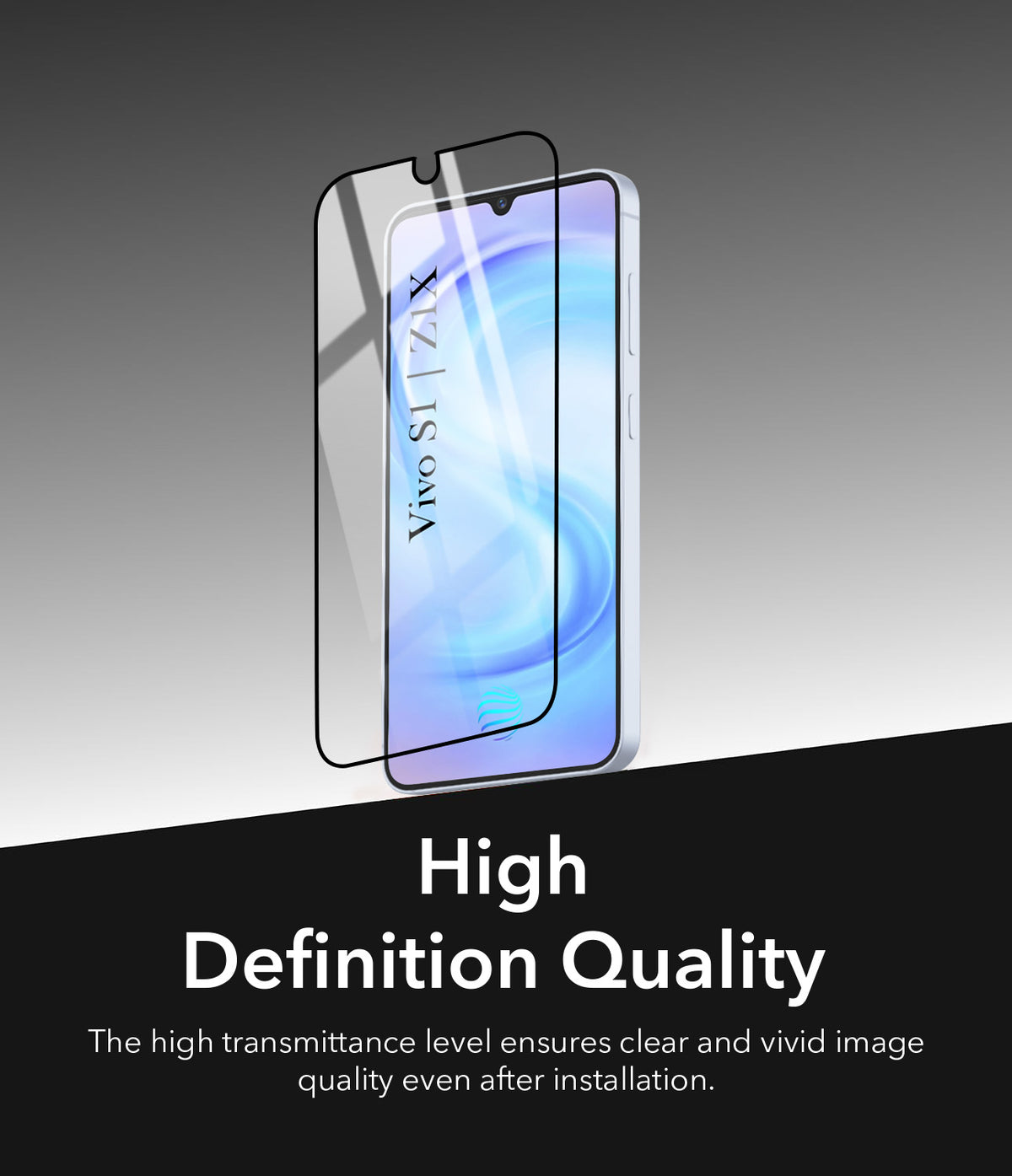 (Pack of 2) Tempered Glass For Vivo S1 | Vivo Z1x Military-Grade Gorilla Tempered Glass Screen Protector With Installation Kit | Shatterproof, Full Coverage, HD Clear, Scratch Resistant