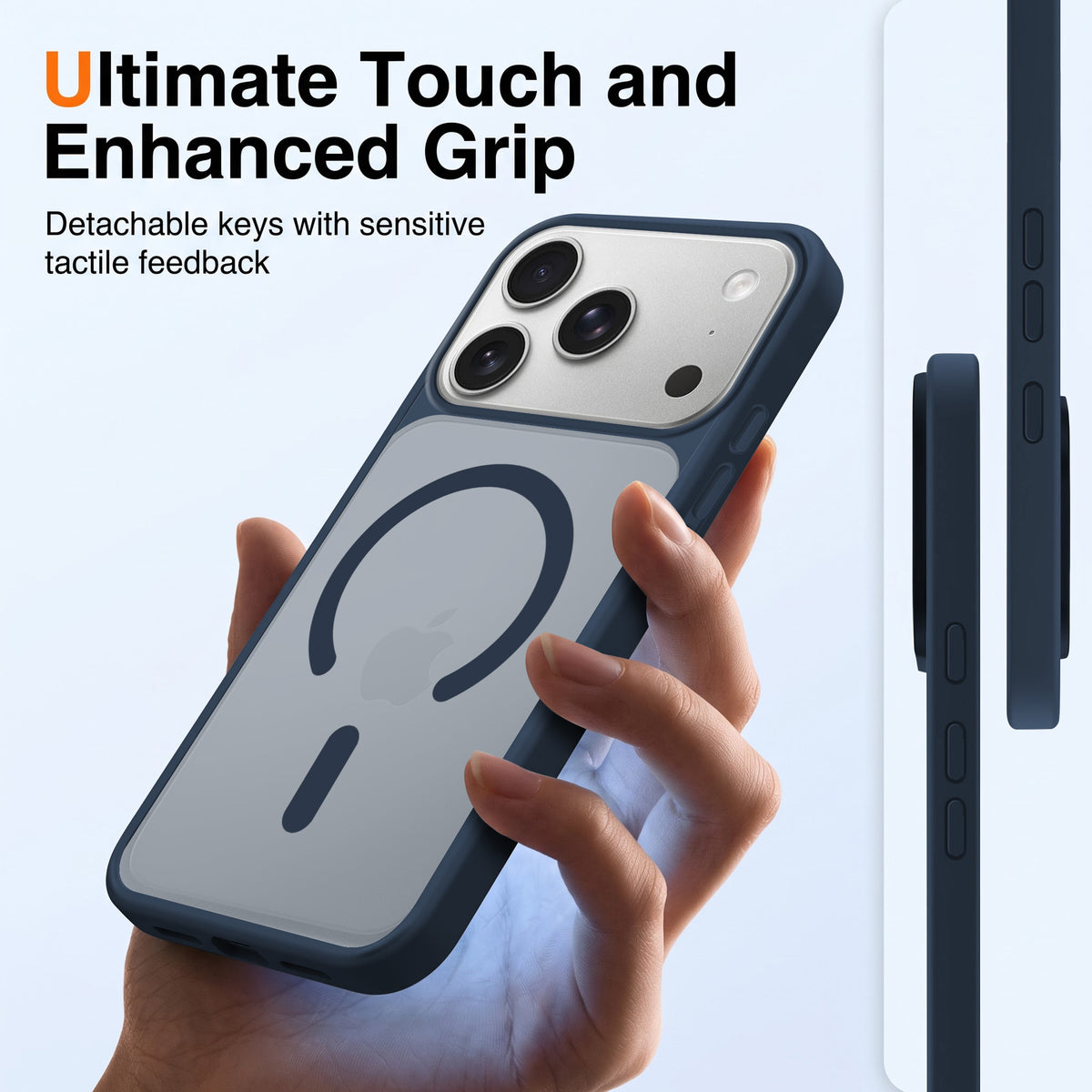 For Apple iPhone 17 Pro Max Matte Finish Back Case Cover (MagSafe Compatible | Translucent Soft Touch | Slim and Unbreakable)