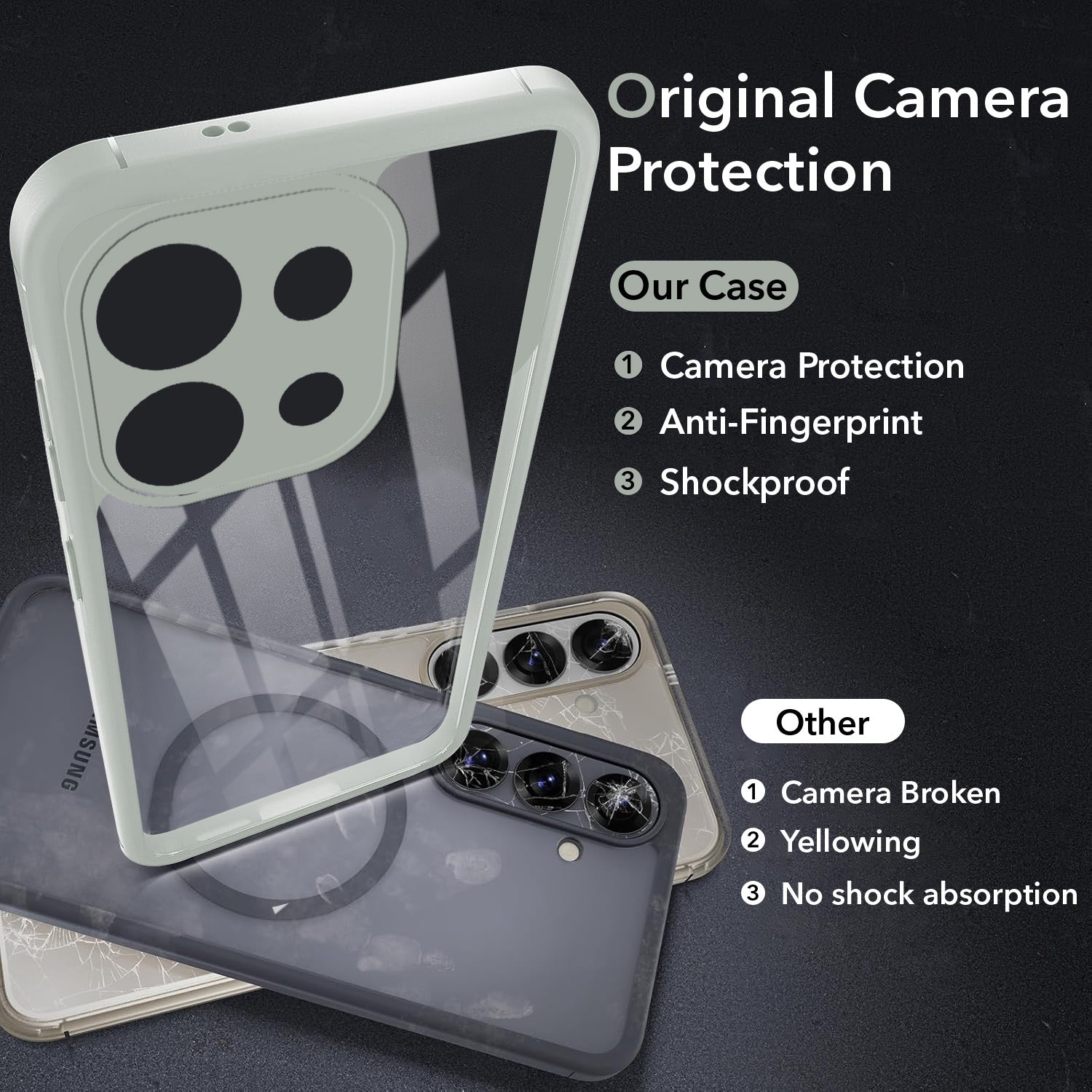 For Oppo Reno 16C 5G Back Cover Case Ultra-Hybrid (Lifetime Anti Yellow | Anti Scratch | Crystal Clear Shockproof)