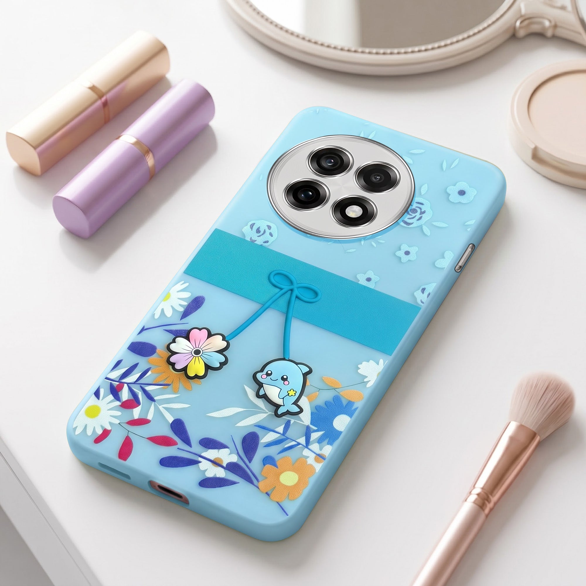 For OnePlus 13R Back Cover Case (3D Cute Cartoons | Hard Back Side Soft | Matte Premium Finish | HD Printing)