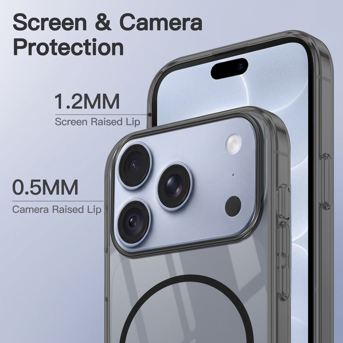 For Apple iPhone 18 Pro Max Back Case Cover Crystal Anti Yellow (Unbreakable PC | MagSafe Wireless Charging Support |Camera Protection Bump)