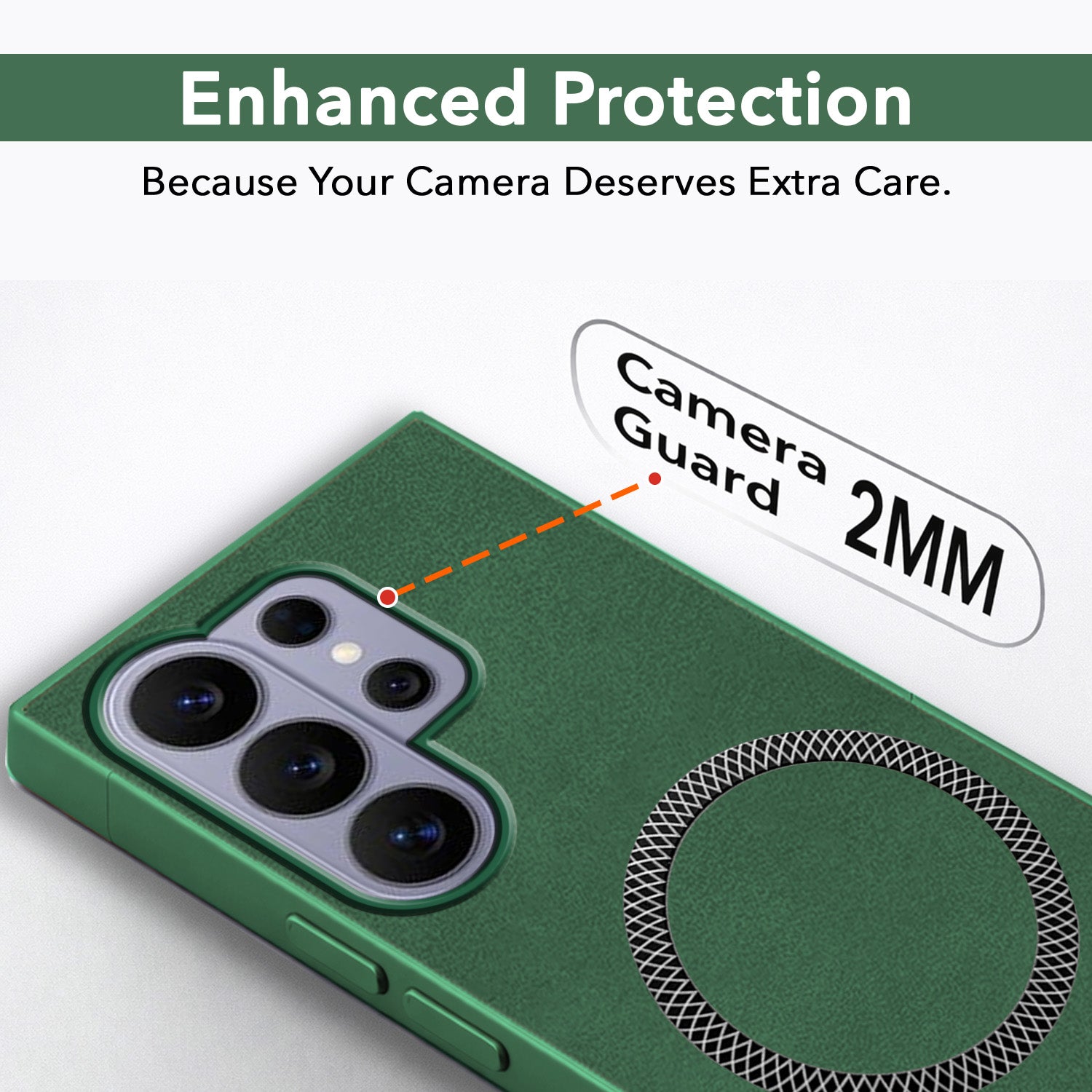 For Samsung Galaxy S26 Ultra Back Cover Case Leather Finish (MagSafe Compatible Wireless Charging | Soft Touch | Camera Bump Protection)