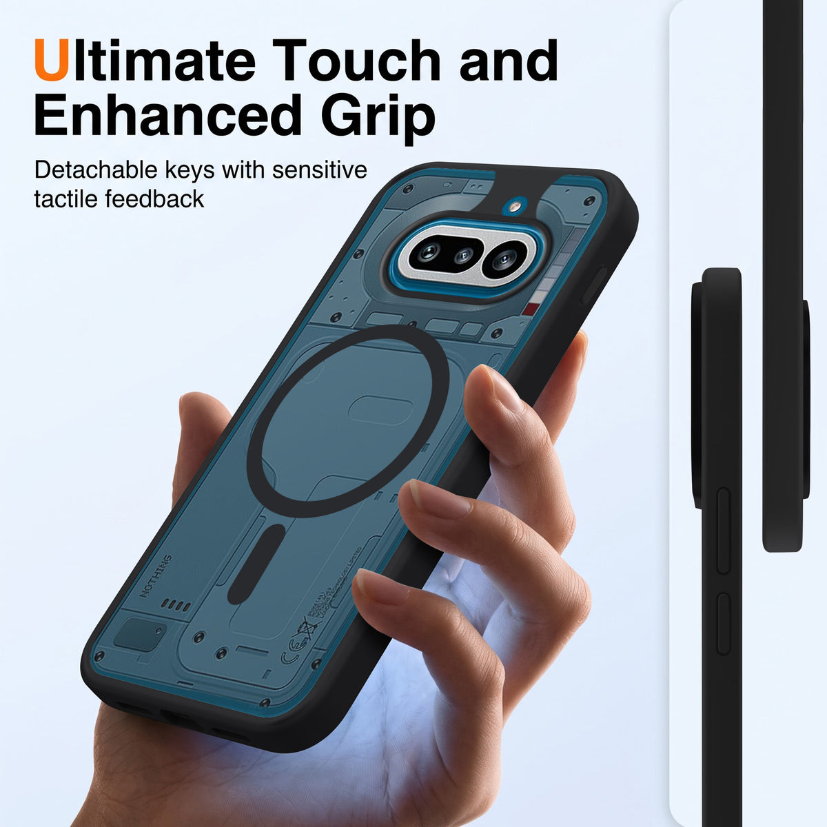For Nothing Phone 4A 5G Matte Finish Back Case Cover (MagSafe Compatible | Translucent Soft Touch | Slim and Unbreakable)