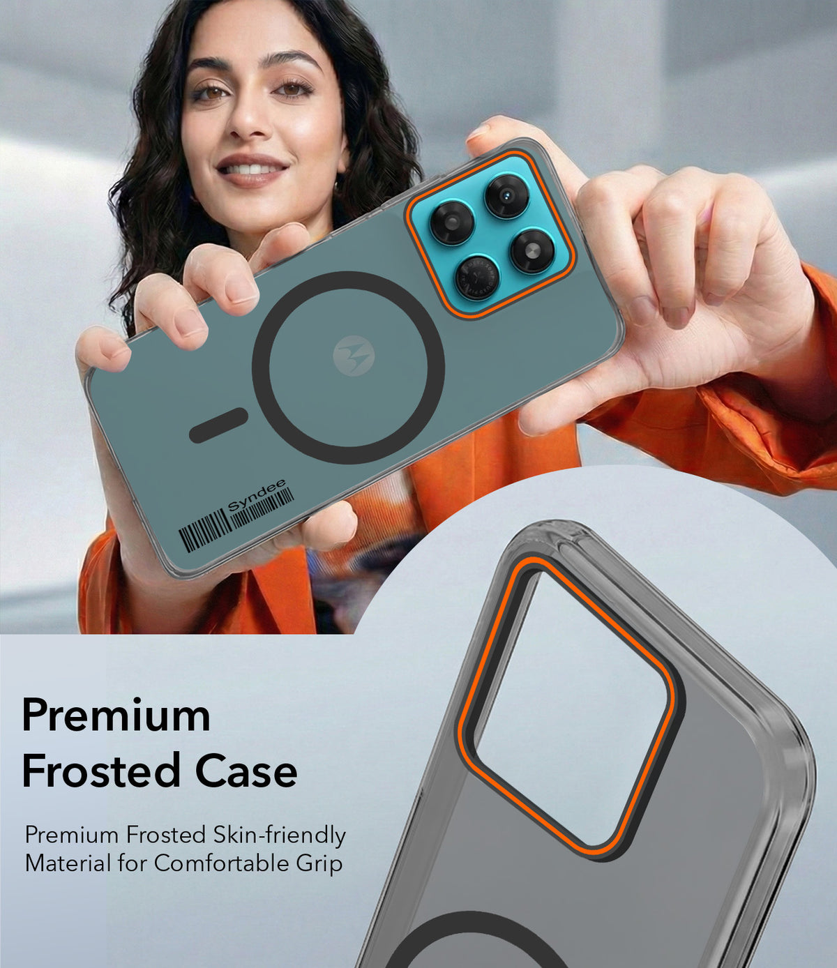 For Motorola Moto G37 Power Back Cover Case (Soft Touch | Camera Bump Protection | MagSafe Compatible | Matte Finish)