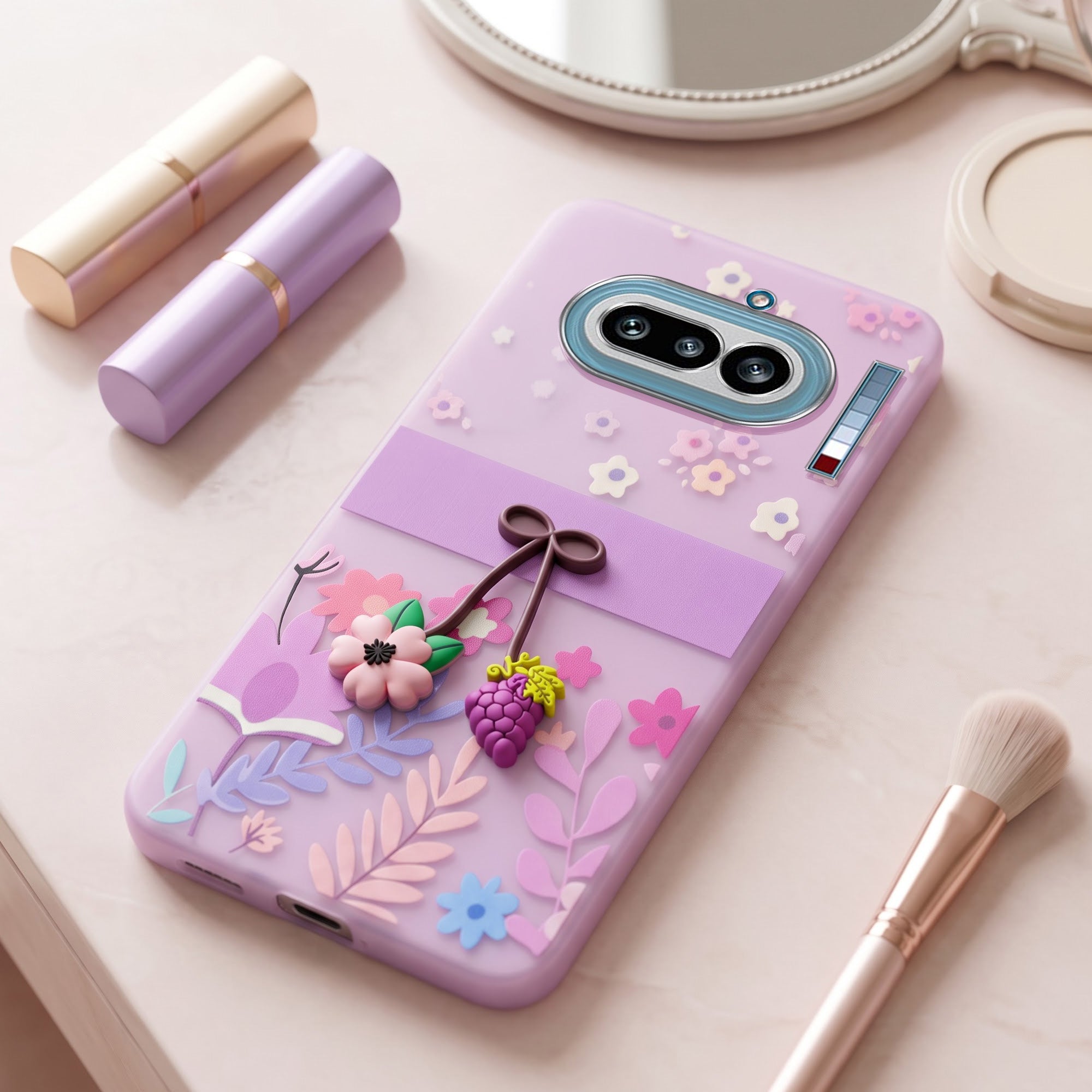 For Nothing Phone 4A 5G Back Cover Case (3D Cute Cartoons | Hard Back Side Soft | Matte Premium Finish | HD Printing)
