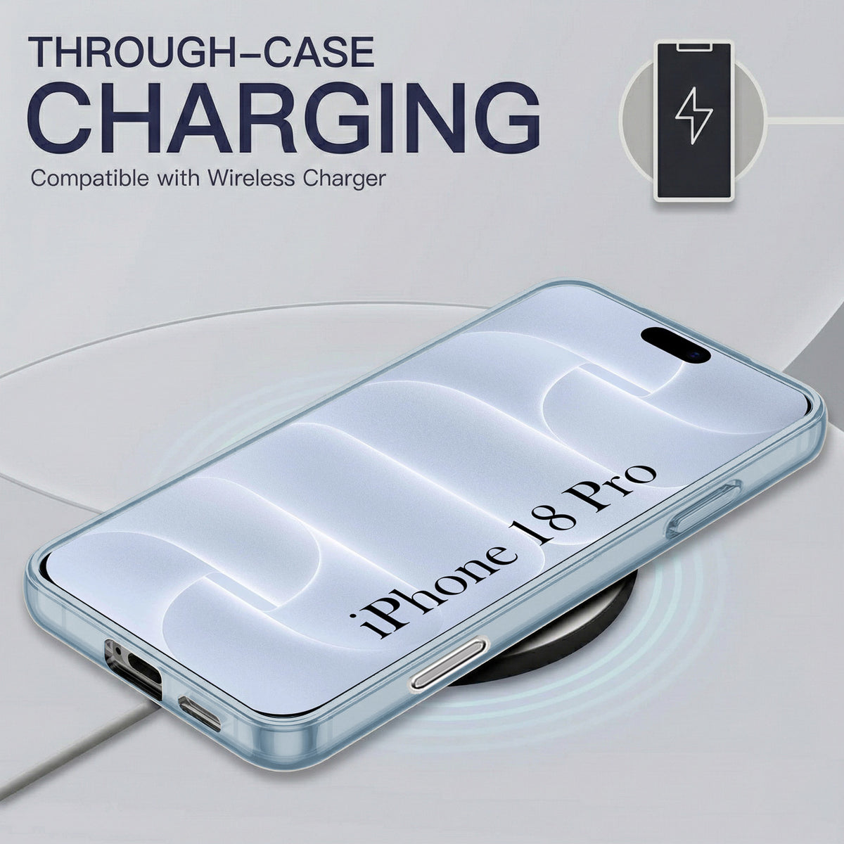 For Apple iPhone 18 Pro Back Cover Case Silicone (Slim Paper Thin | Camera Protection Bump | Minimalist Professional | Soft Flexible)