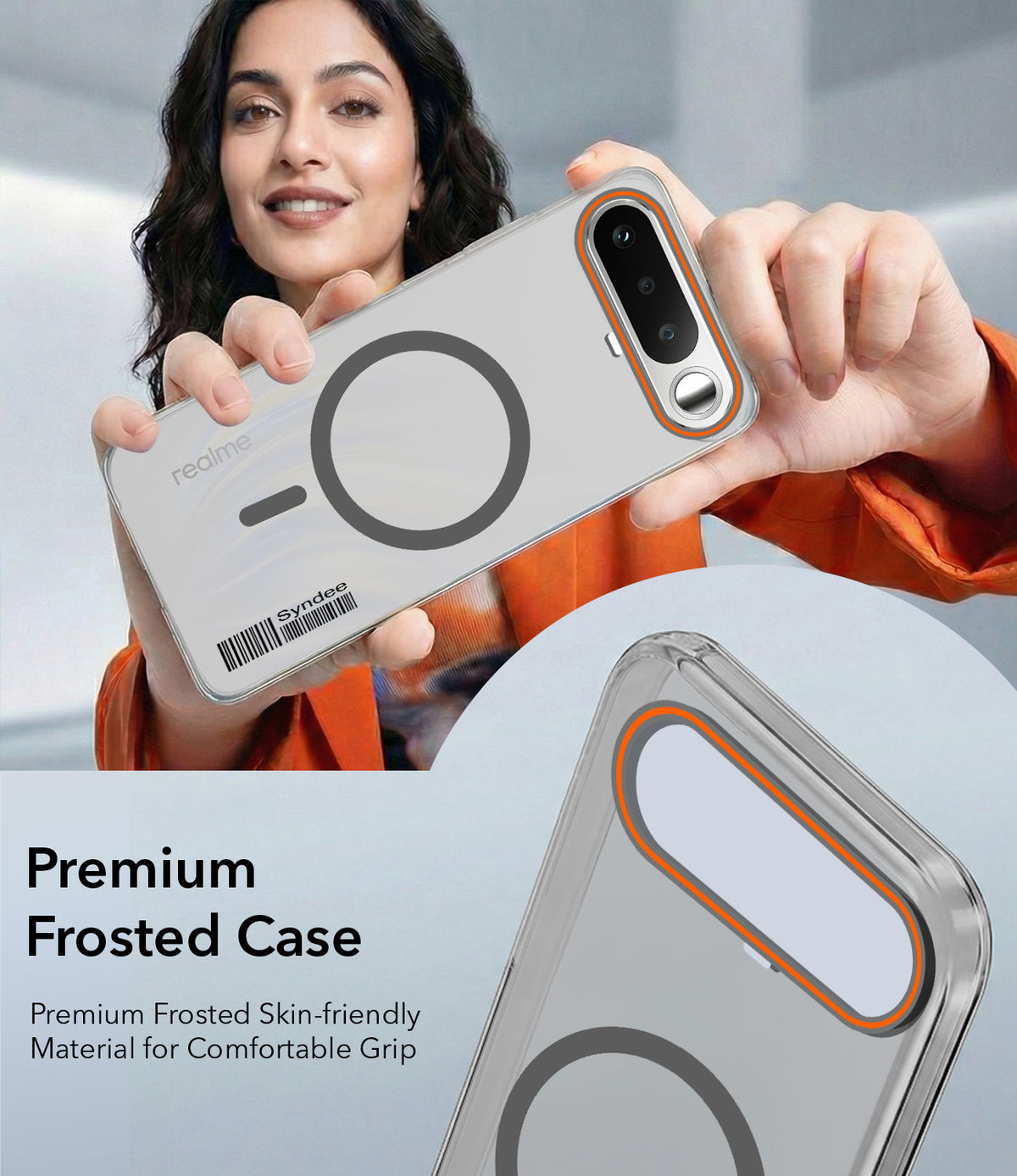 For Realme 16 Back Cover Case (Soft Touch | Camera Bump Protection | MagSafe Compatible | Matte Finish)
