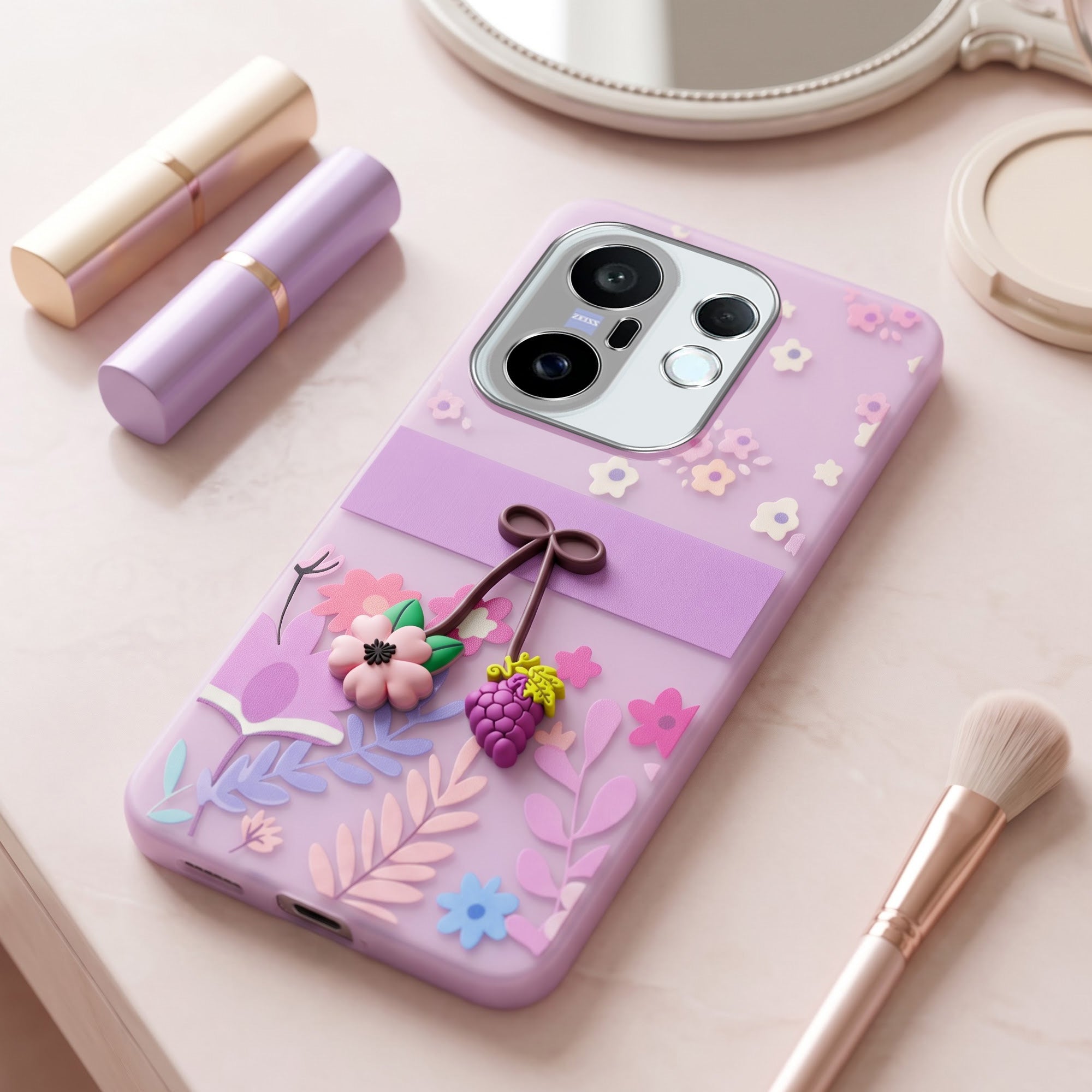 For Vivo X200 FE Back Cover Case (3D Cute Cartoons | Hard Back Side Soft | Matte Premium Finish | HD Printing)