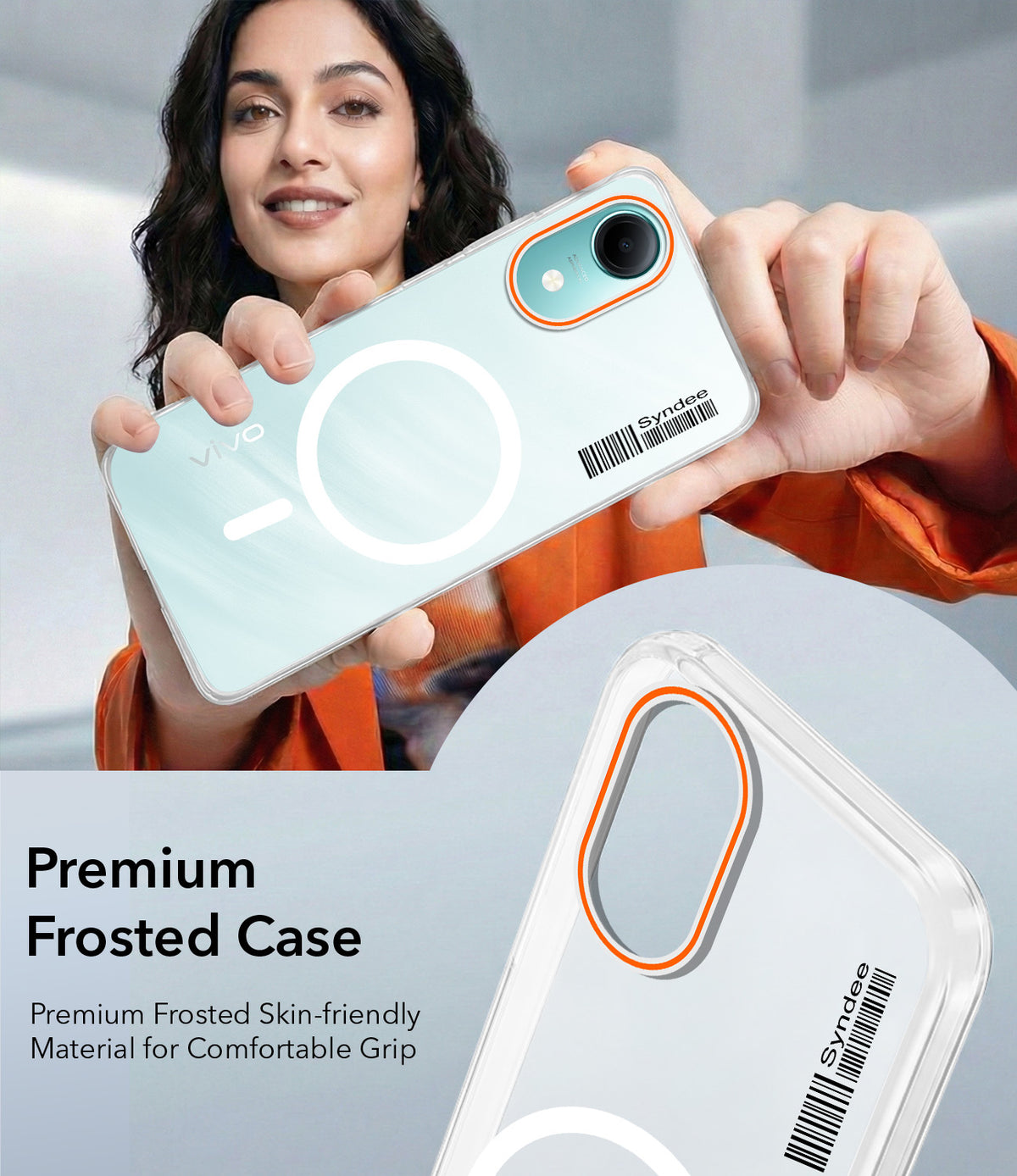 For Vivo T5e 4G Back Cover Case (Soft Touch | Camera Bump Protection | MagSafe Compatible | Matte Finish)