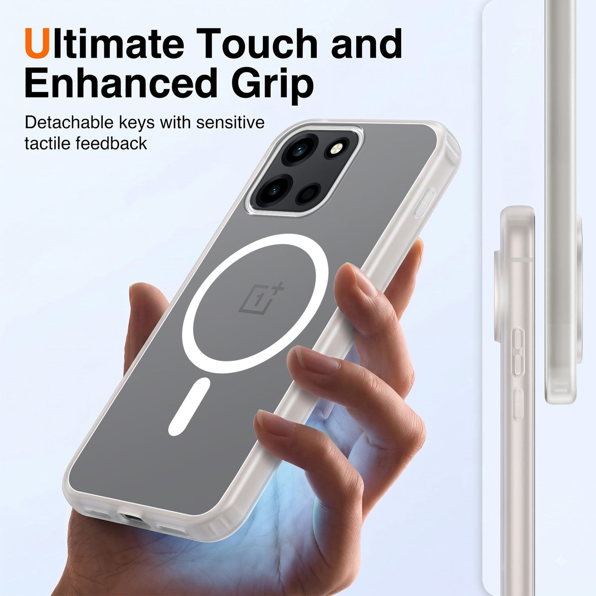 For Oneplus Nord 6 Matte Finish Back Case Cover (MagSafe Compatible | Translucent Soft Touch | Slim and Unbreakable)
