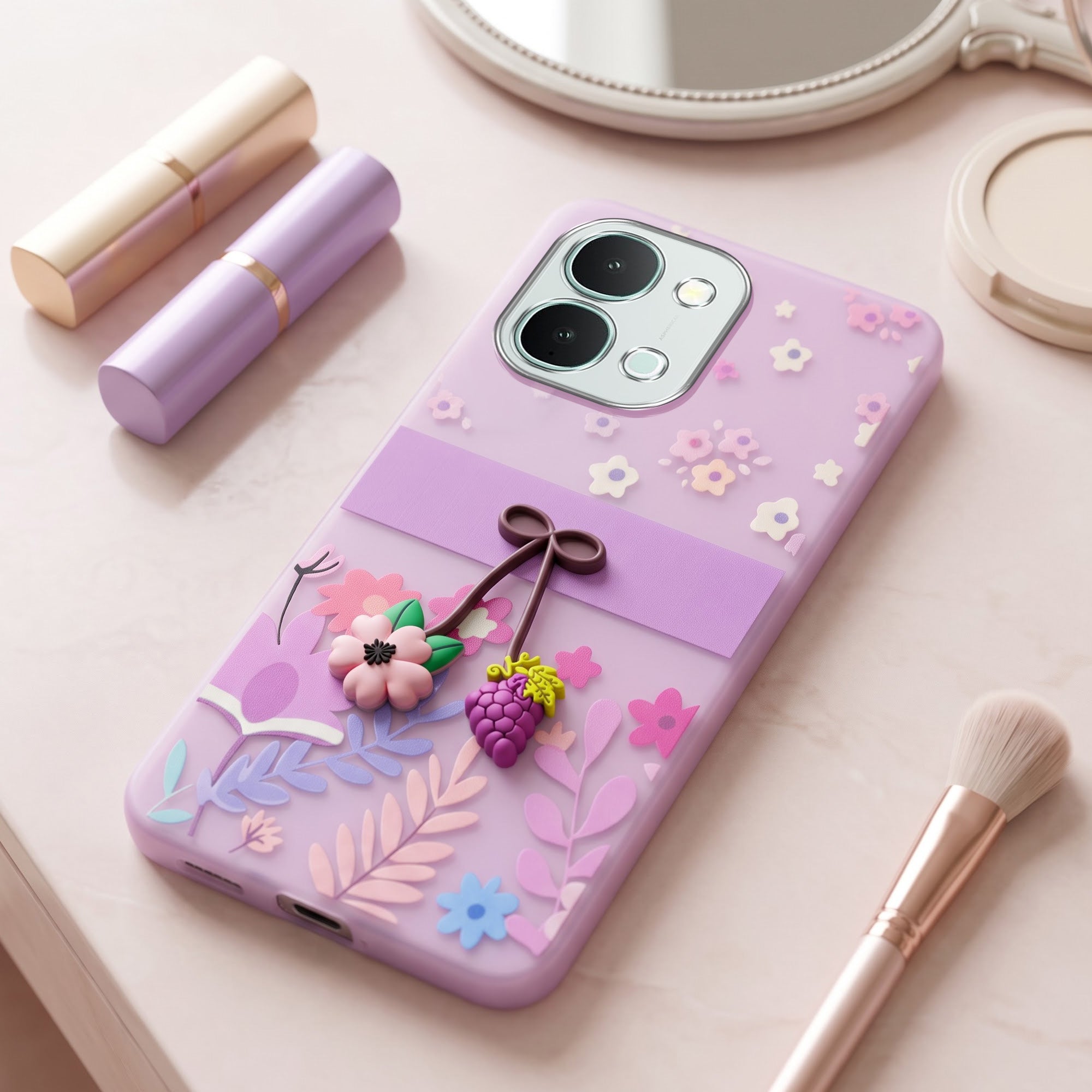 For Vivo iQOO Z11x 5G Back Cover Case (3D Cute Cartoons | Hard Back Side Soft | Matte Premium Finish | HD Printing)