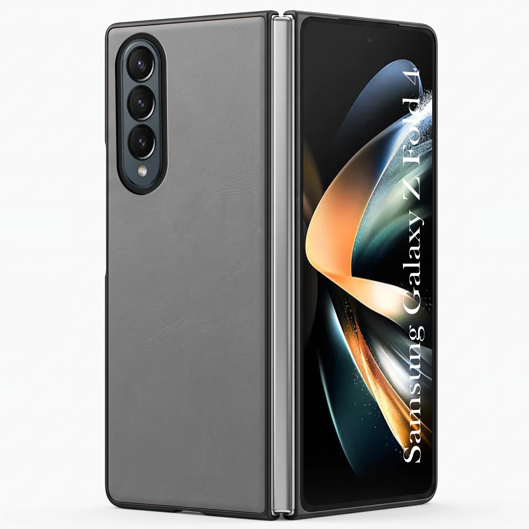 For Samsung Galaxy Z Fold 4 5G Premium Cover Case (Soft Leather Touch | Interior Protective Cloth | Slim 360* Protection)