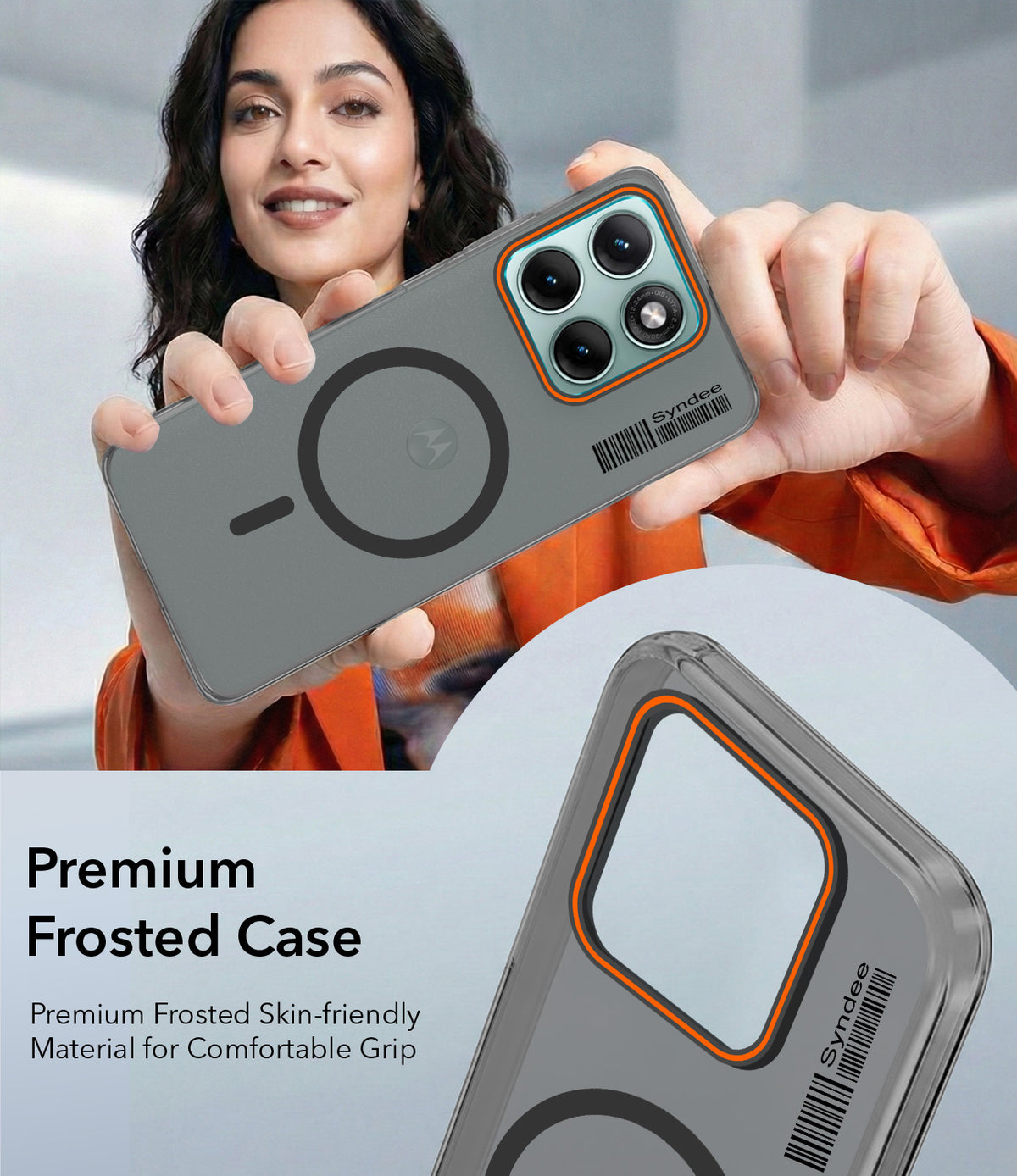 For Motorola Moto Edge 70 Fusion Back Cover Case (Soft Touch | Camera Bump Protection | MagSafe Compatible | Matte Finish)