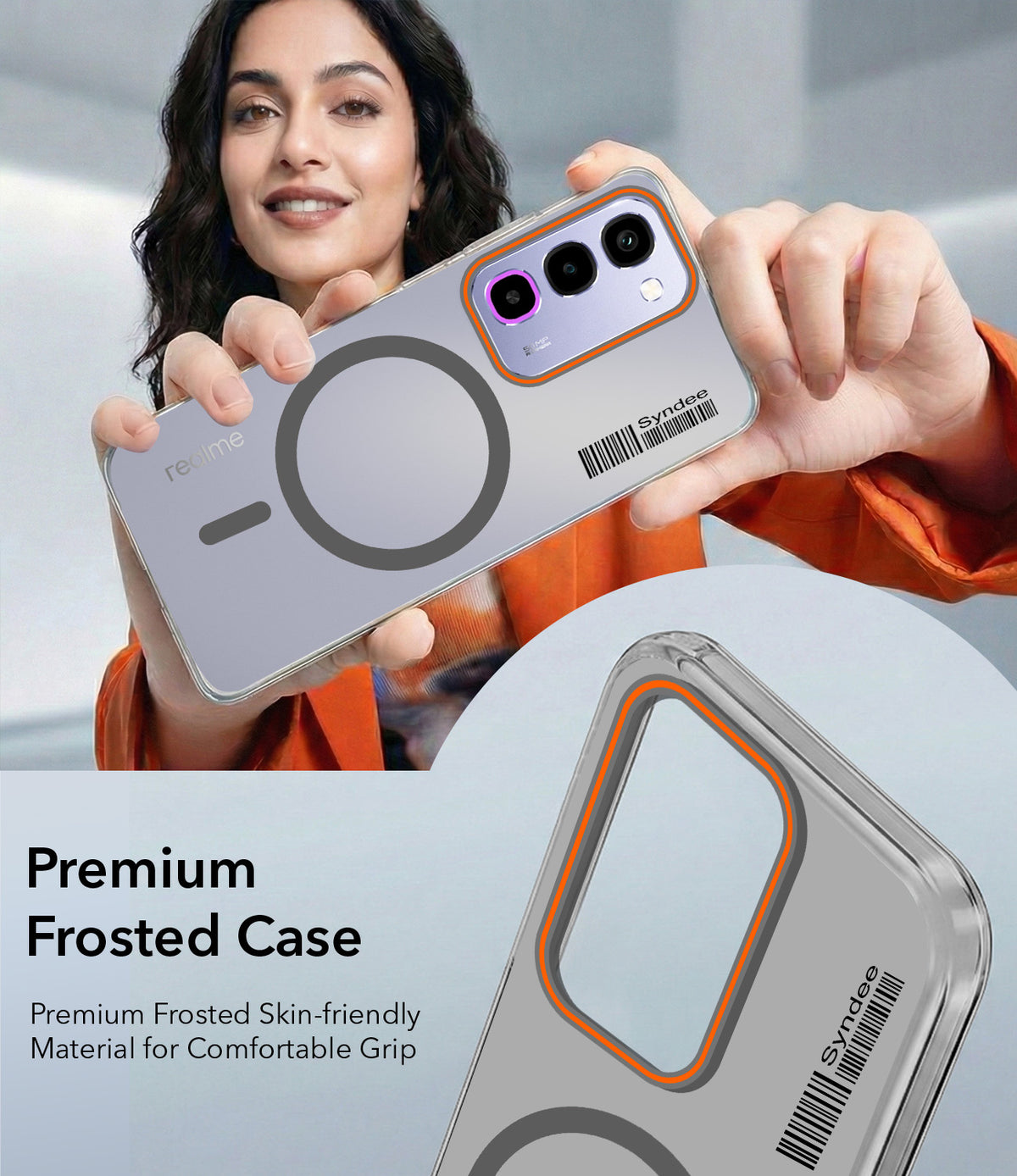 For Realme P4R 5G | Realme Narzo 100X 5G Back Cover Case (Soft Touch | Camera Bump Protection | MagSafe Compatible | Matte Finish)