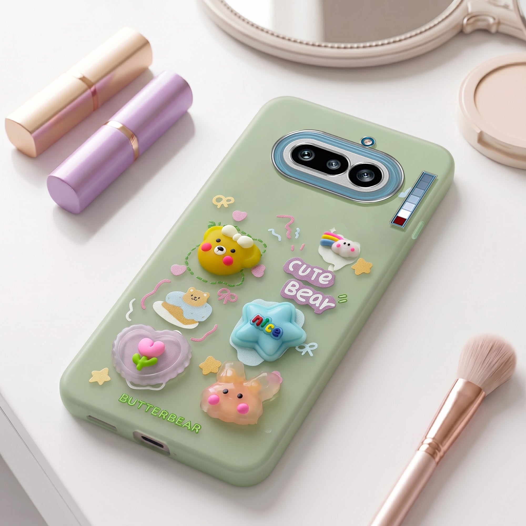 For Nothing Phone 4A 5G Back Cover Case (3D Cute Cartoons | Hard Back Side Soft | Matte Premium Finish | HD Printing)