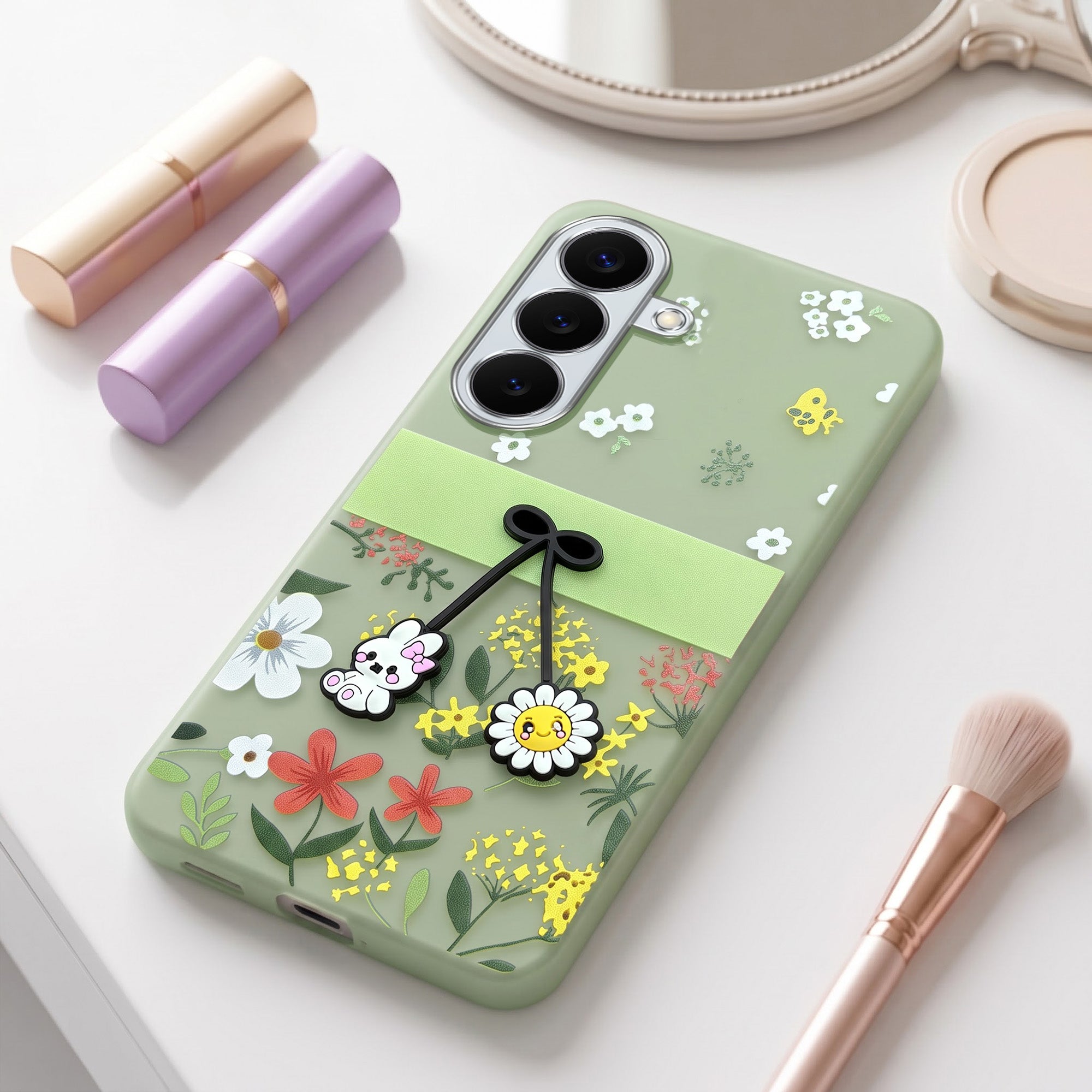 For Samsung Galaxy S26 5G Back Cover Case (3D Cute Cartoons | Hard Back Side Soft | Matte Premium Finish | HD Printing)