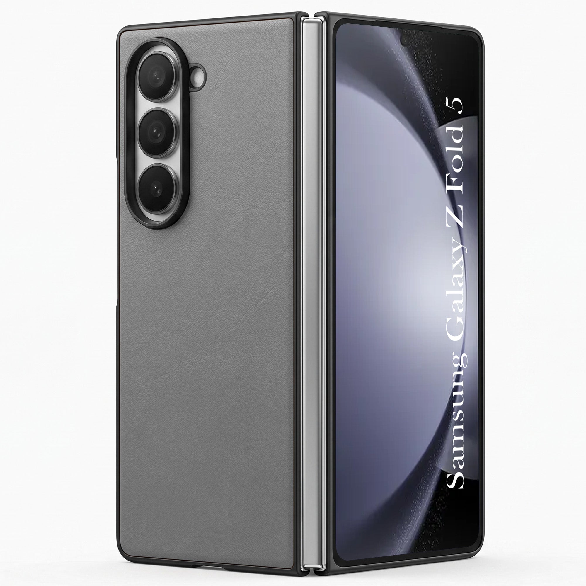 For Samsung Galaxy Z Fold 5 Premium Cover Case (Soft Leather Touch | Interior Protective Cloth | Slim 360* Protection)