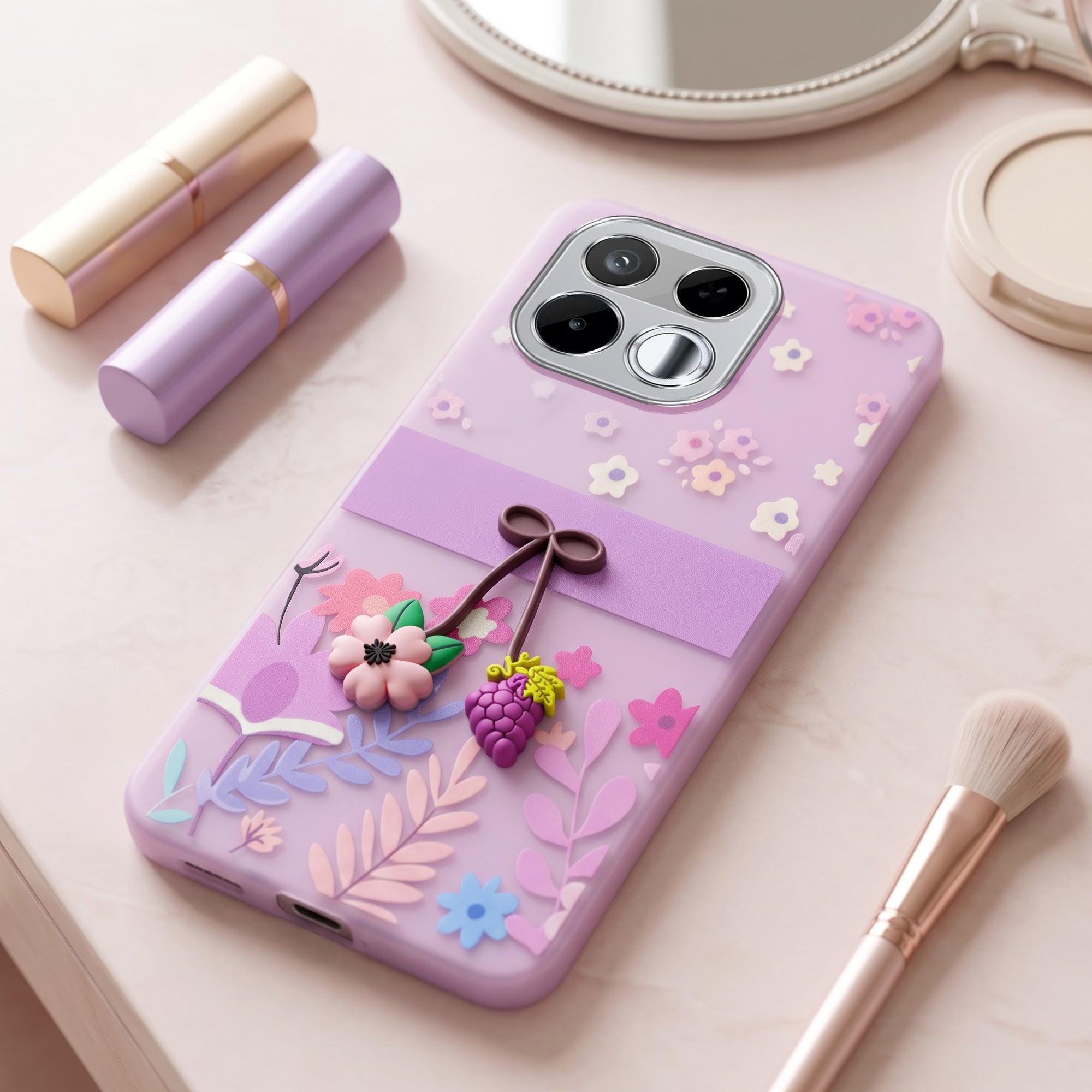 For Realme 16T 5G Back Cover Case (3D Cute Cartoons | Hard Back Side Soft | Matte Premium Finish | HD Printing)