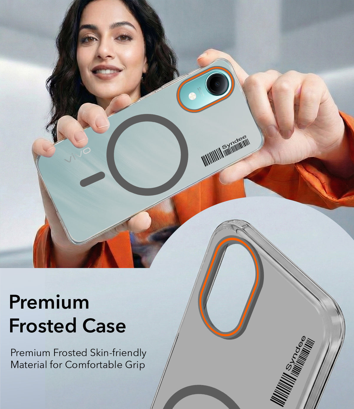 For Vivo T5e 4G Back Cover Case (Soft Touch | Camera Bump Protection | MagSafe Compatible | Matte Finish)