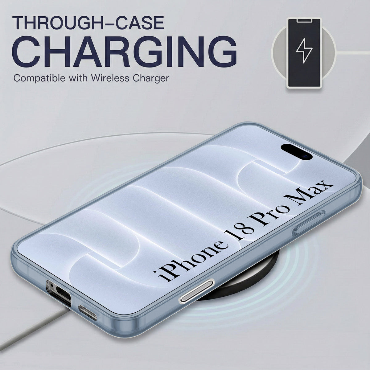 For Apple iPhone 18 Pro Max Back Cover Case Silicone (Slim Paper Thin | Camera Protection Bump | Minimalist Professional | Soft Flexible)