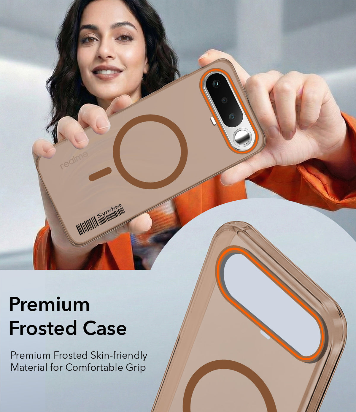 For Realme 16 Back Cover Case (Soft Touch | Camera Bump Protection | MagSafe Compatible | Matte Finish)