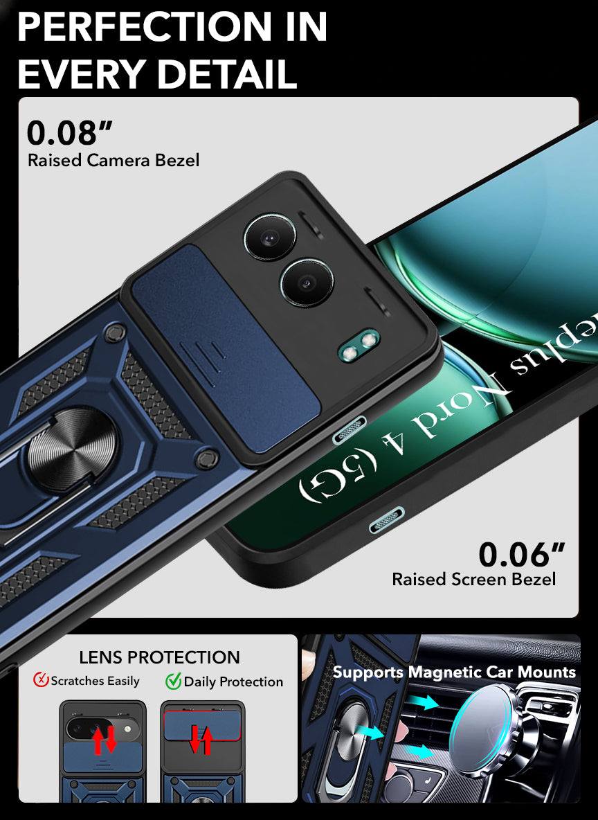 For Oneplus Nord 4 Back Cover Case (Hybrid Dual Armor Polycarbonate)