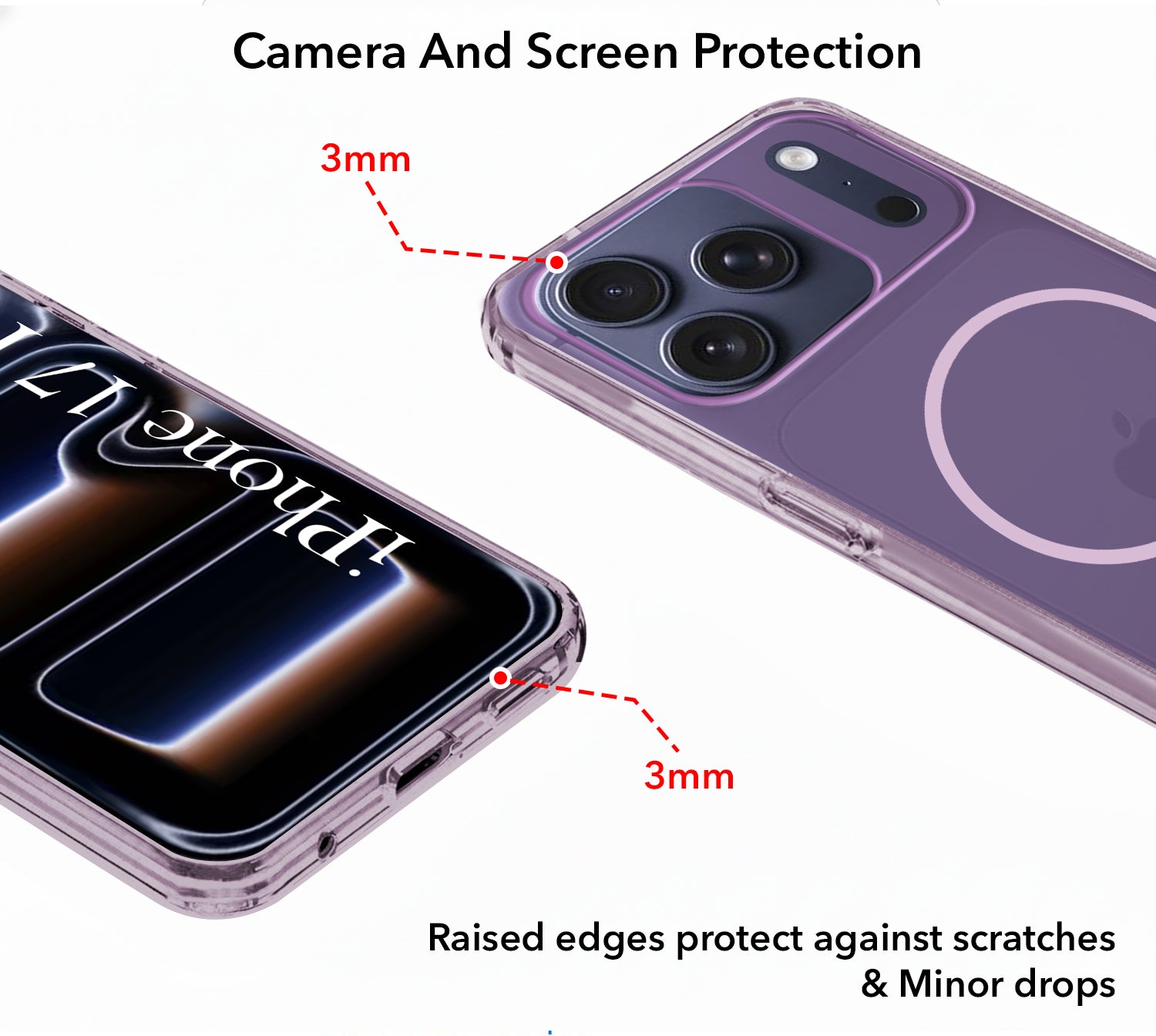 For Apple iPhone 17 Pro Back Cover Case Silicone (Slim Paper Thin | Camera Protection Bump | Minimalist Professional | Soft Flexible)