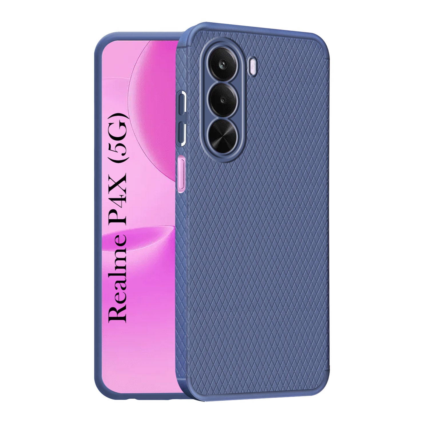 For Realme P4x Back Cover Case Liquid Silicone (Camera Protection | Side Grip Texture | Soft and Flexible)
