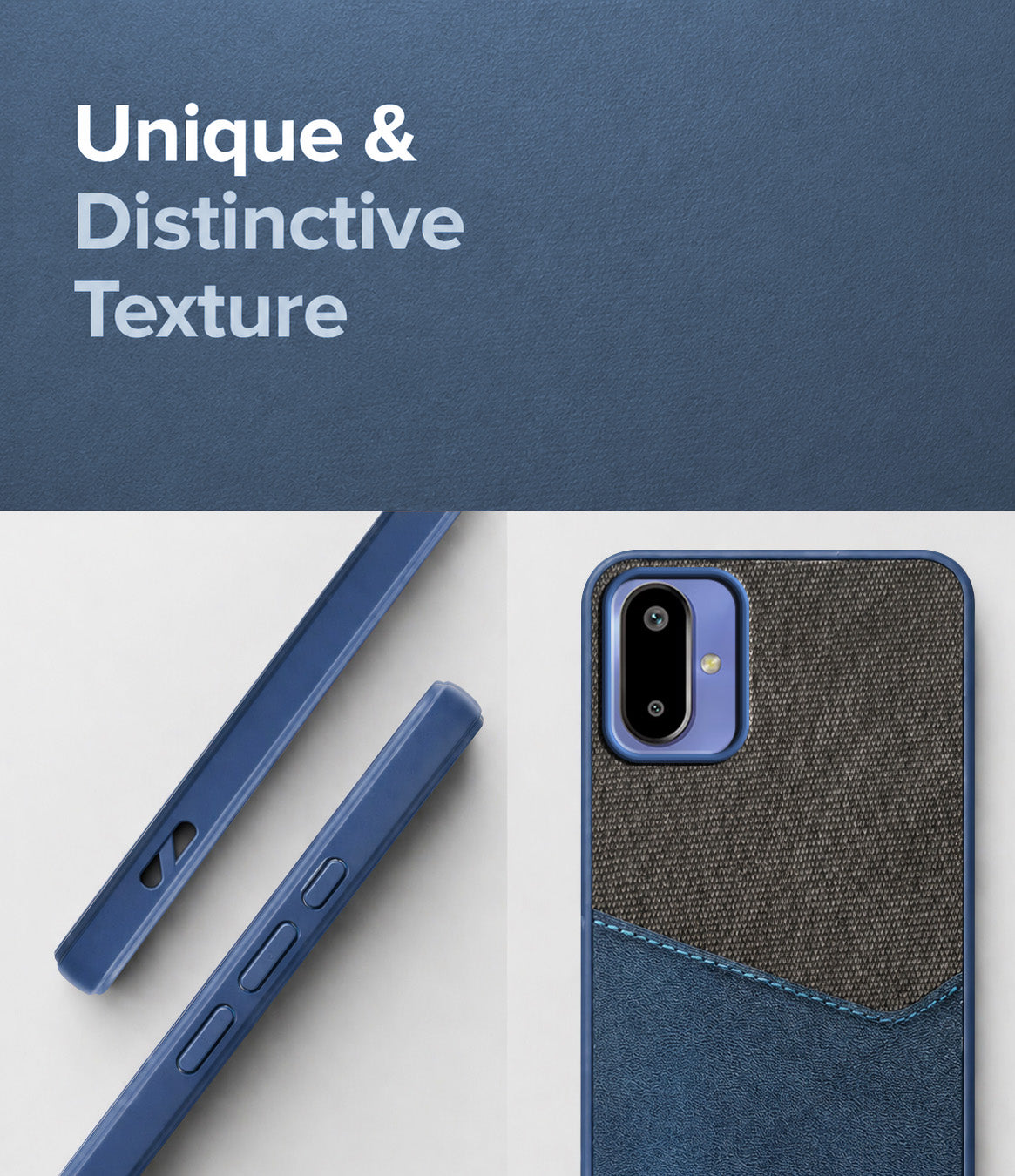For Samsung Galaxy F06 | Samsung Galaxy M06 Back Cover Case (Dual PU Leather Stitch | Professional Minimalist | Soft and Flexible)