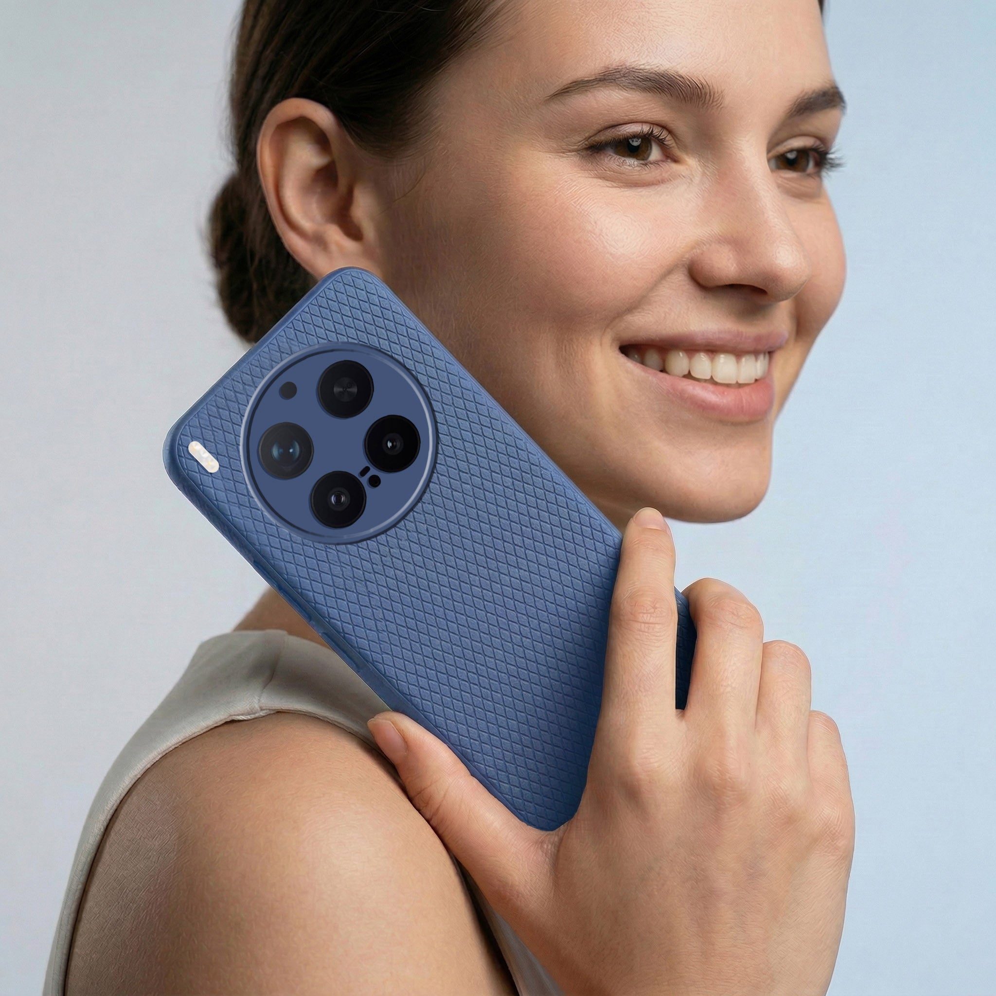 For Vivo X300 Pro Combo with Back Cover and 9H Tempered Glass (Liquid Silicone | Camera Protection | Oleophobic Coating Screen Glass)