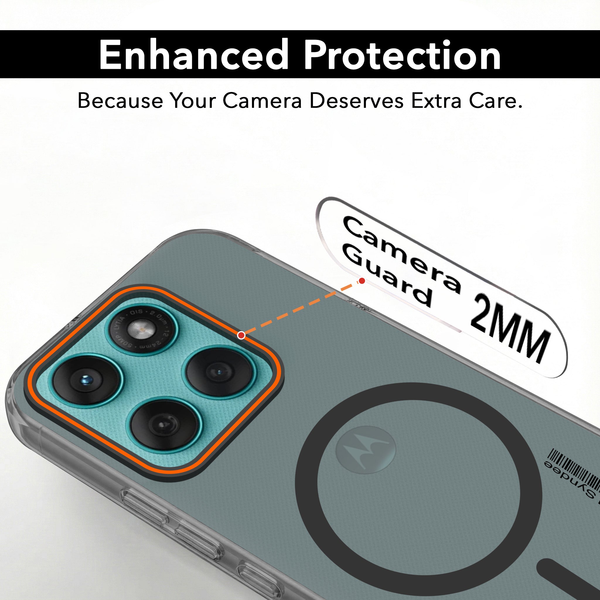 For Motorola Moto Edge 60 Fusion Back Cover Case (Soft Touch | Camera Bump Protection | MagSafe Compatible | Matte Finish)