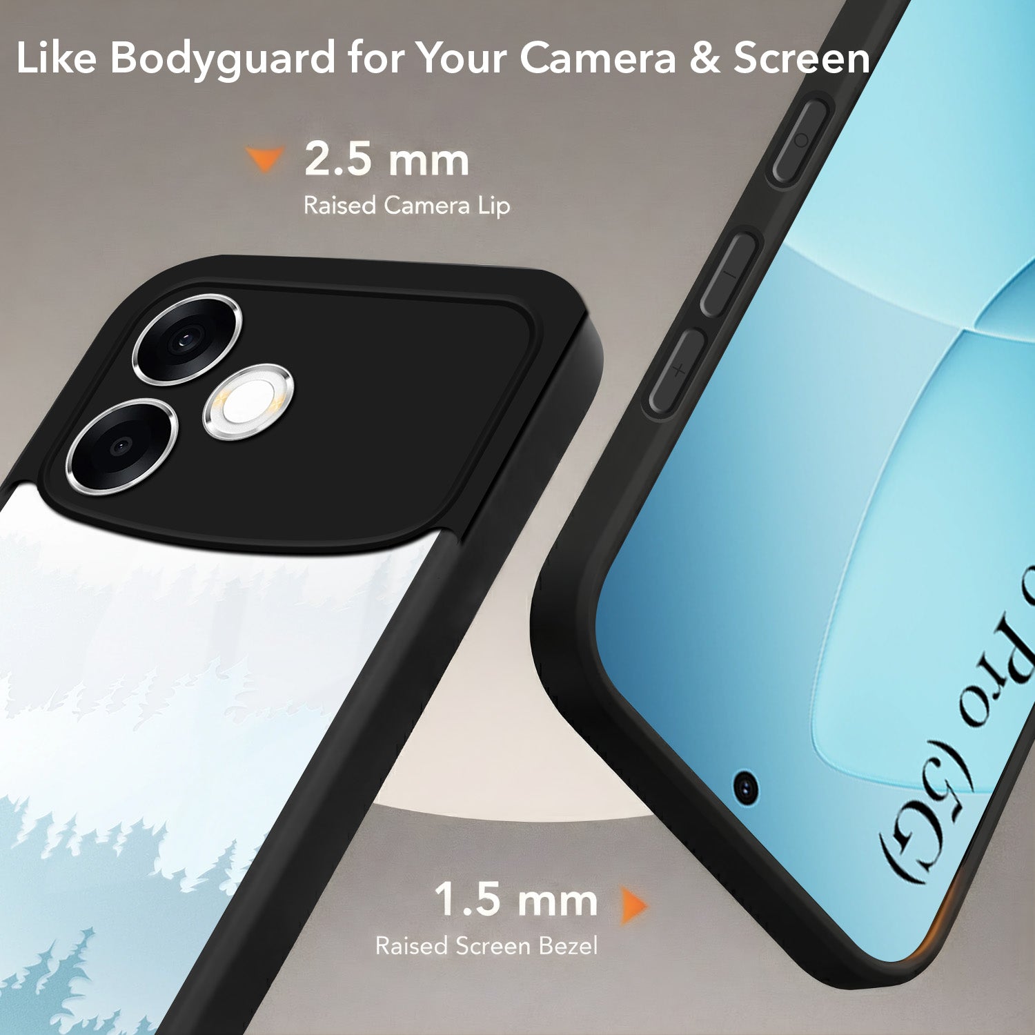 For Oppo F33 Pro 5G Back Cover Case (Built-in Stand | Lifetime Anti Yellow | Kickstand Shockproof | Camera Protection | MagSafe Compatible)