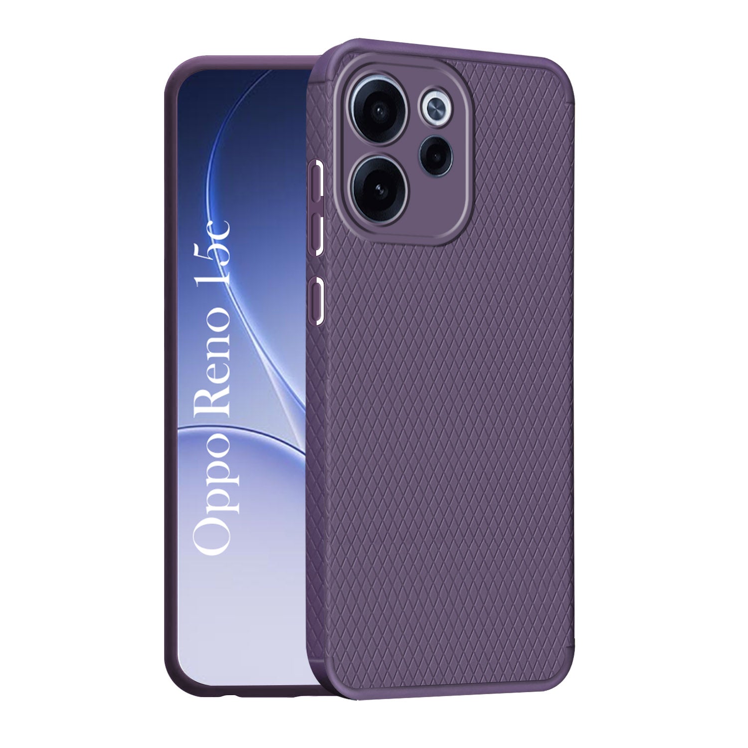 For Oppo Reno 15c Back Cover Case Liquid Silicone (Camera Protection | Side Grip Texture | Soft and Flexible)