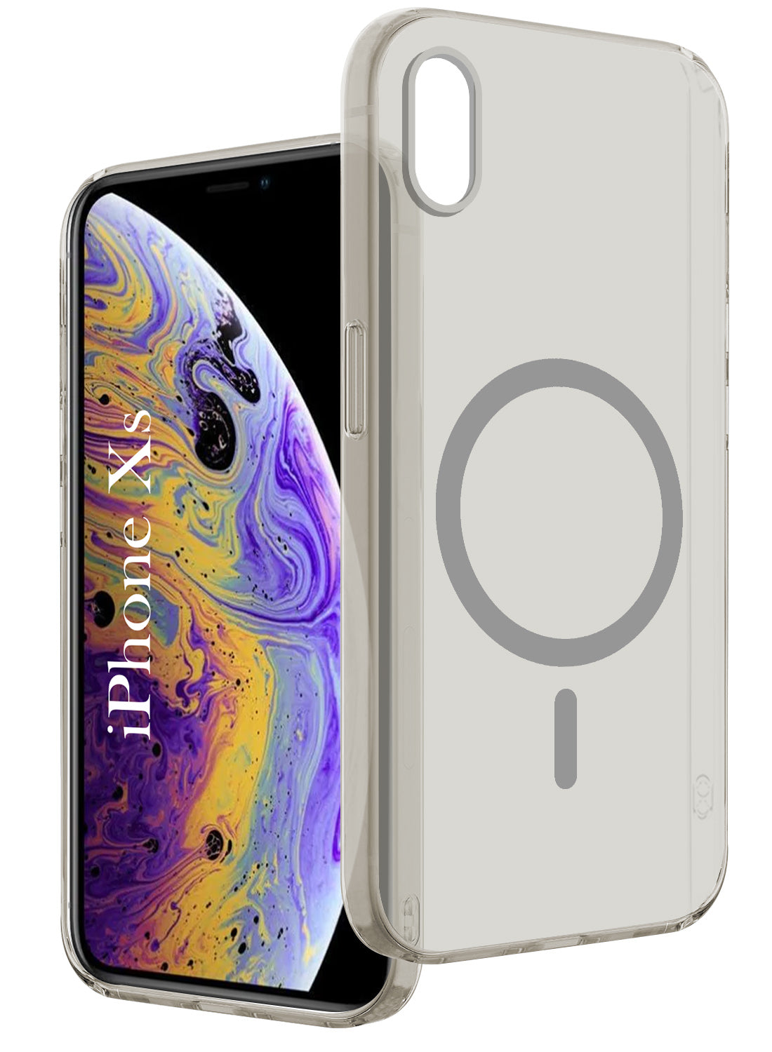 For Apple iPhone Xs Back Cover Case (Frosted Matte Feel | MagSafe Compatible Wireless Charging | Polycarbonate Material)