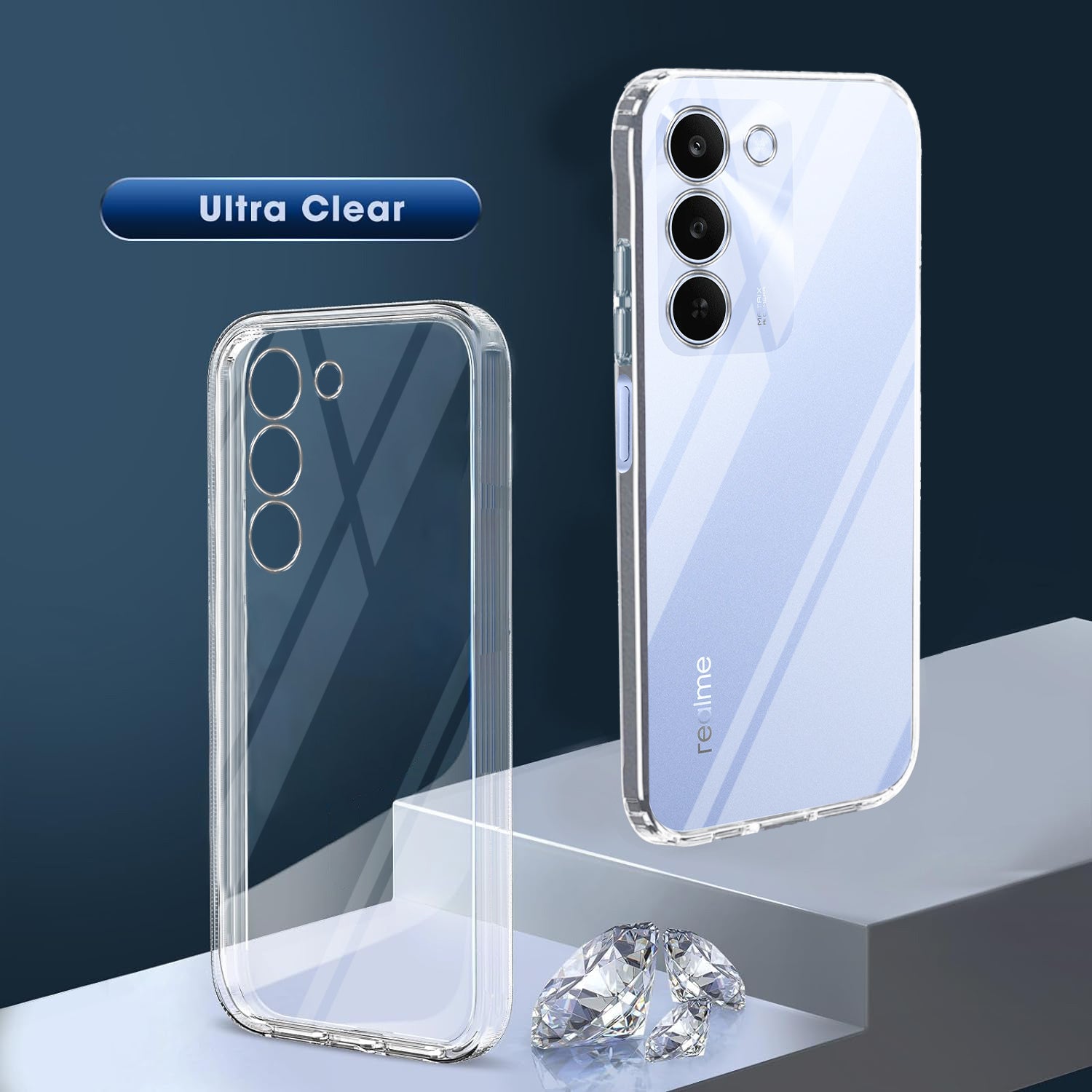 For Realme C83 5G Back Cover Case Silicone (Clear Shockproof Case with Camera Protection | Soft and Flexible | Transparent)