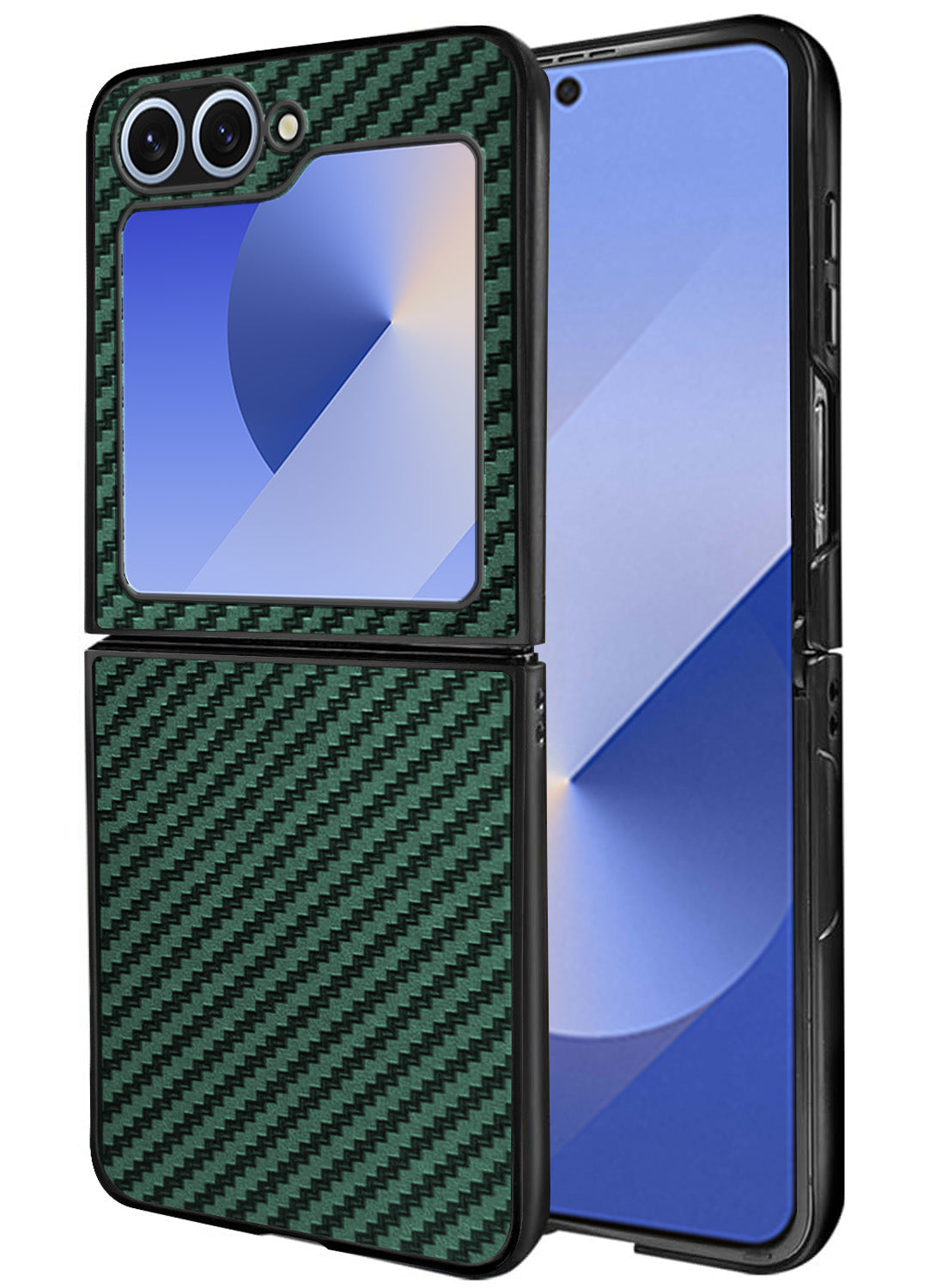 For Samsung Galaxy Z Flip 6 5G | Samsung Galaxy Z Flip 7 FE Back Flip Case Cover (Craft Printed Design | Hybrid Texture | Inside Microfiber Cloth)
