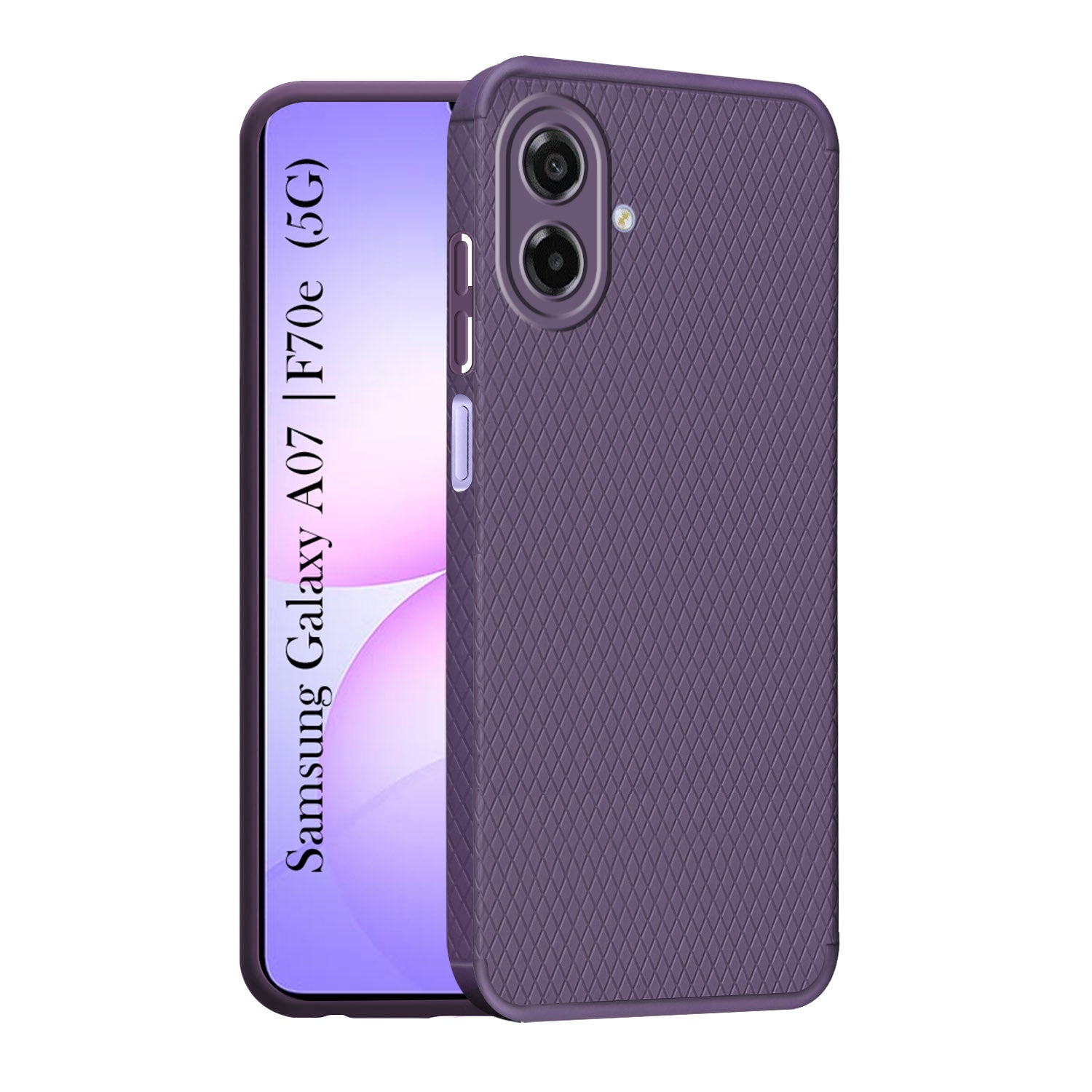 For Samsung Galaxy A07 | F70e 5G Back Cover Case (Camera Protection | Side Grip Texture | Soft and Flexible)