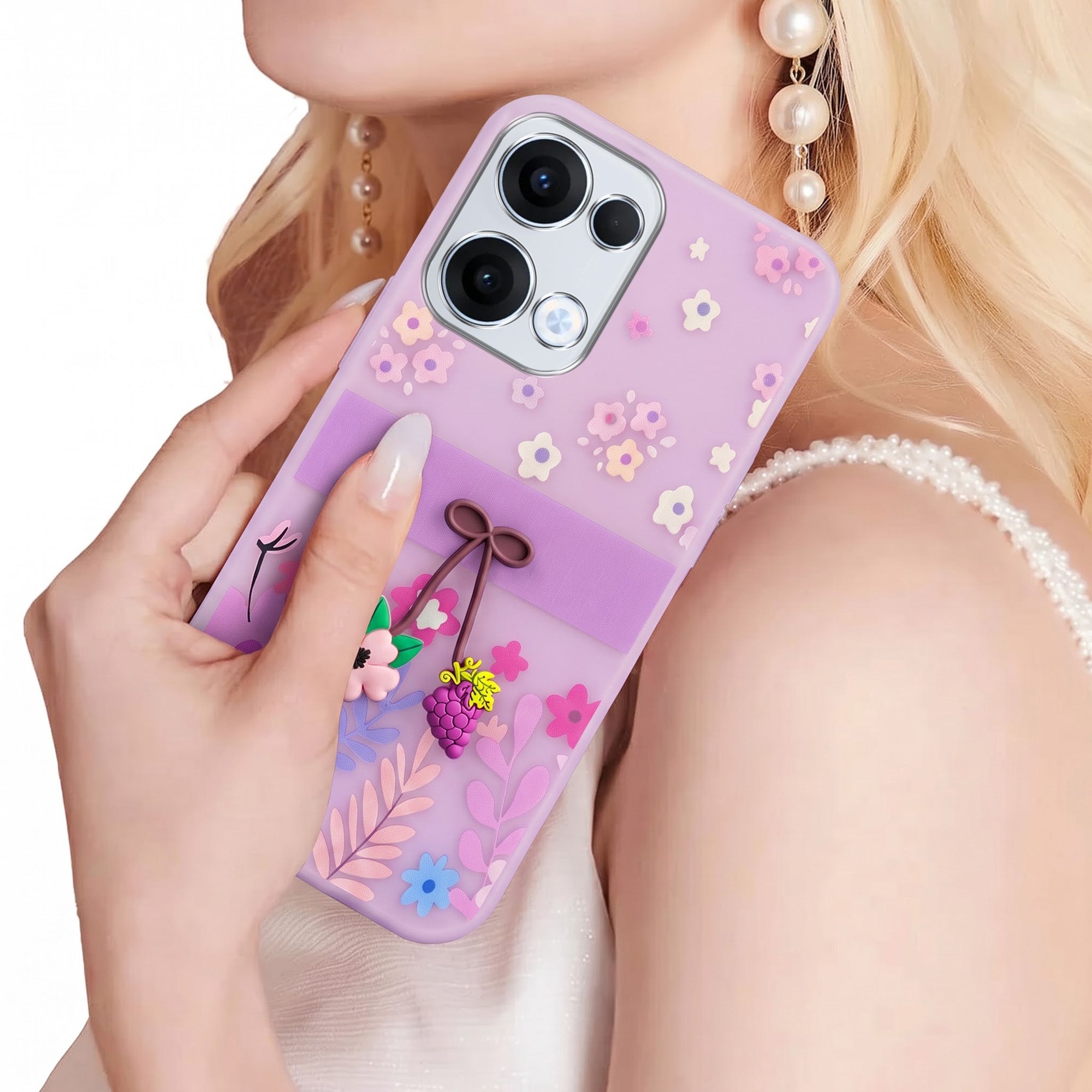 For Oppo Reno13 | Oppo Reno 13 Back Cover Case (3D Cute Cartoons | Hard Back Side Soft | Matte Premium Finish | HD Printing) (Copy) (Copy)