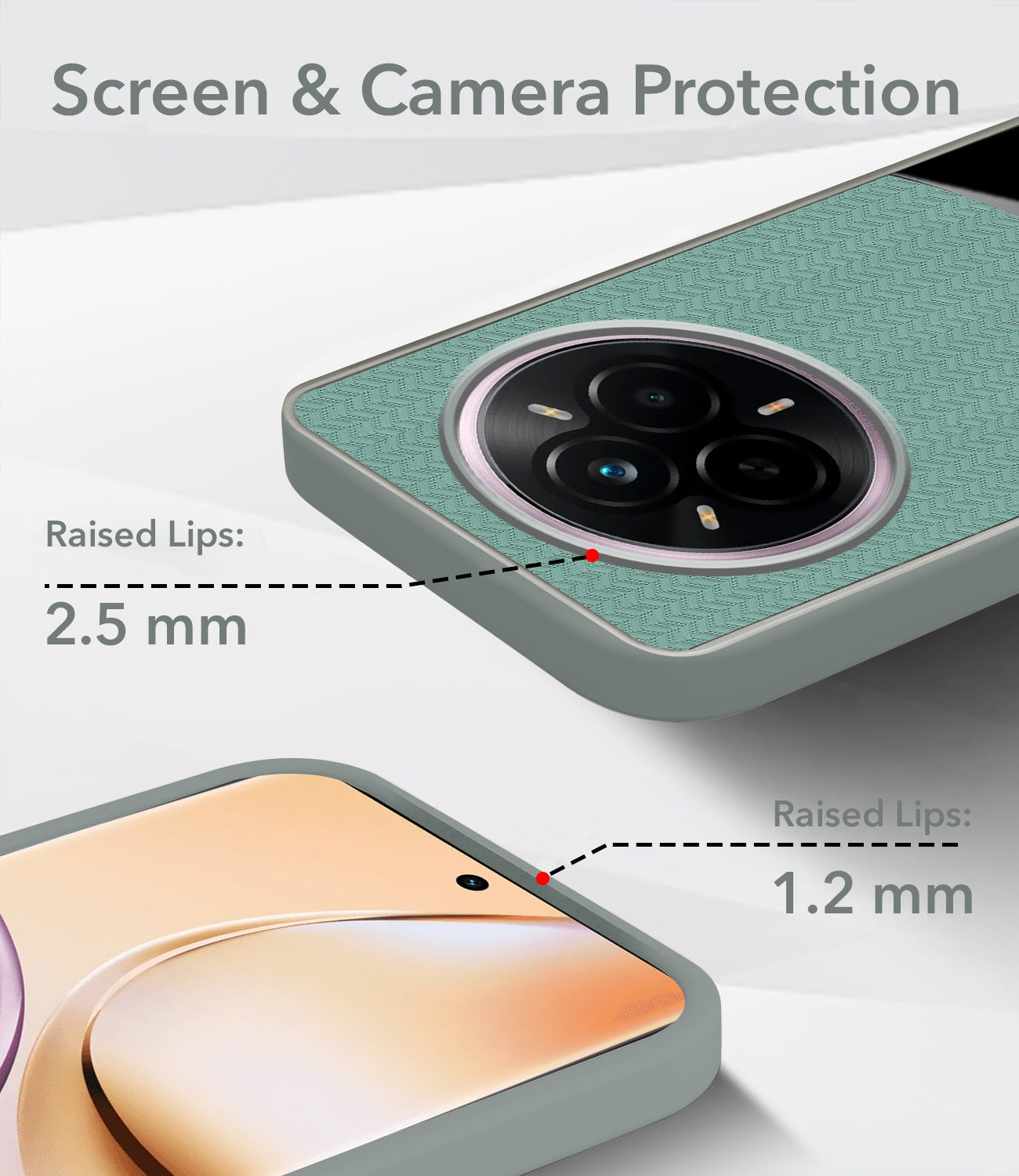 For Realme 14 Pro Back Cover Case (Elegant PU Leather Finish | Premium Minimalist Professional | Camera Protection Bump)