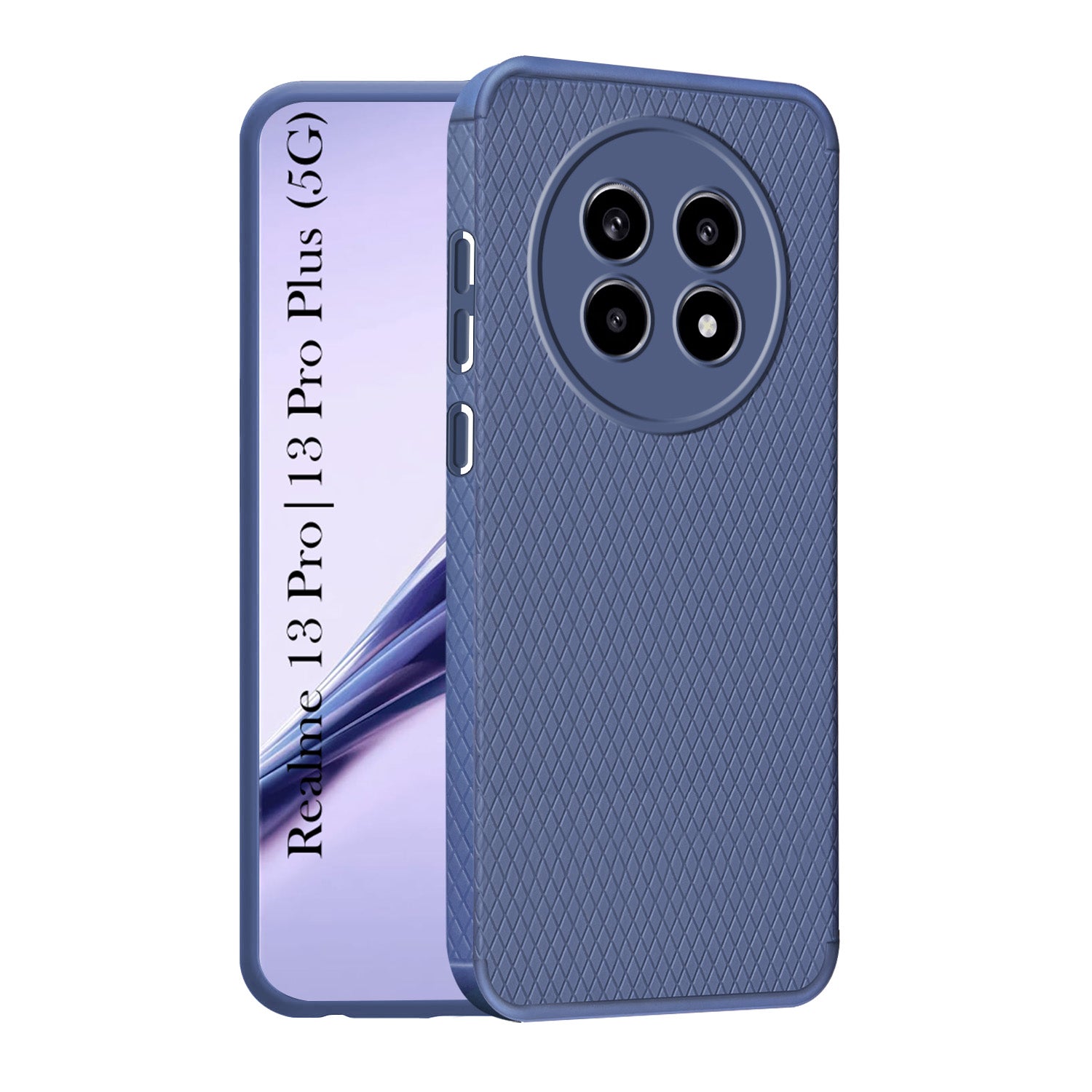 For Realme 13 Pro | Realme 13 Pro Plus 5G Back Cover Case (Liquid Silicone | Side Grip | Camera Protection)