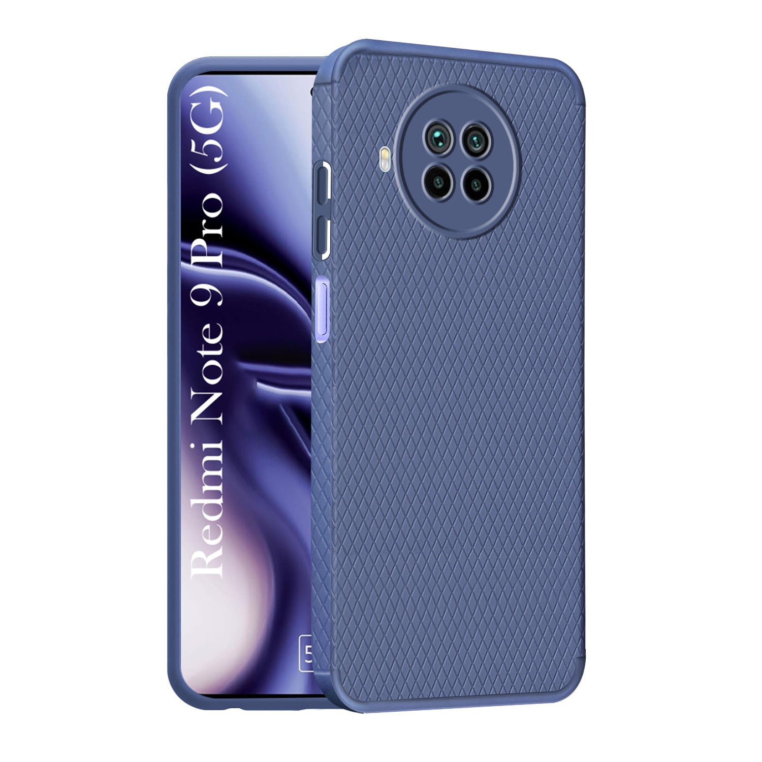 For Xiaomi Mi Redmi Note 9 Pro 5G Back Cover Case Liquid Silicone (Camera Protection | Side Grip Texture | Soft and Flexible)