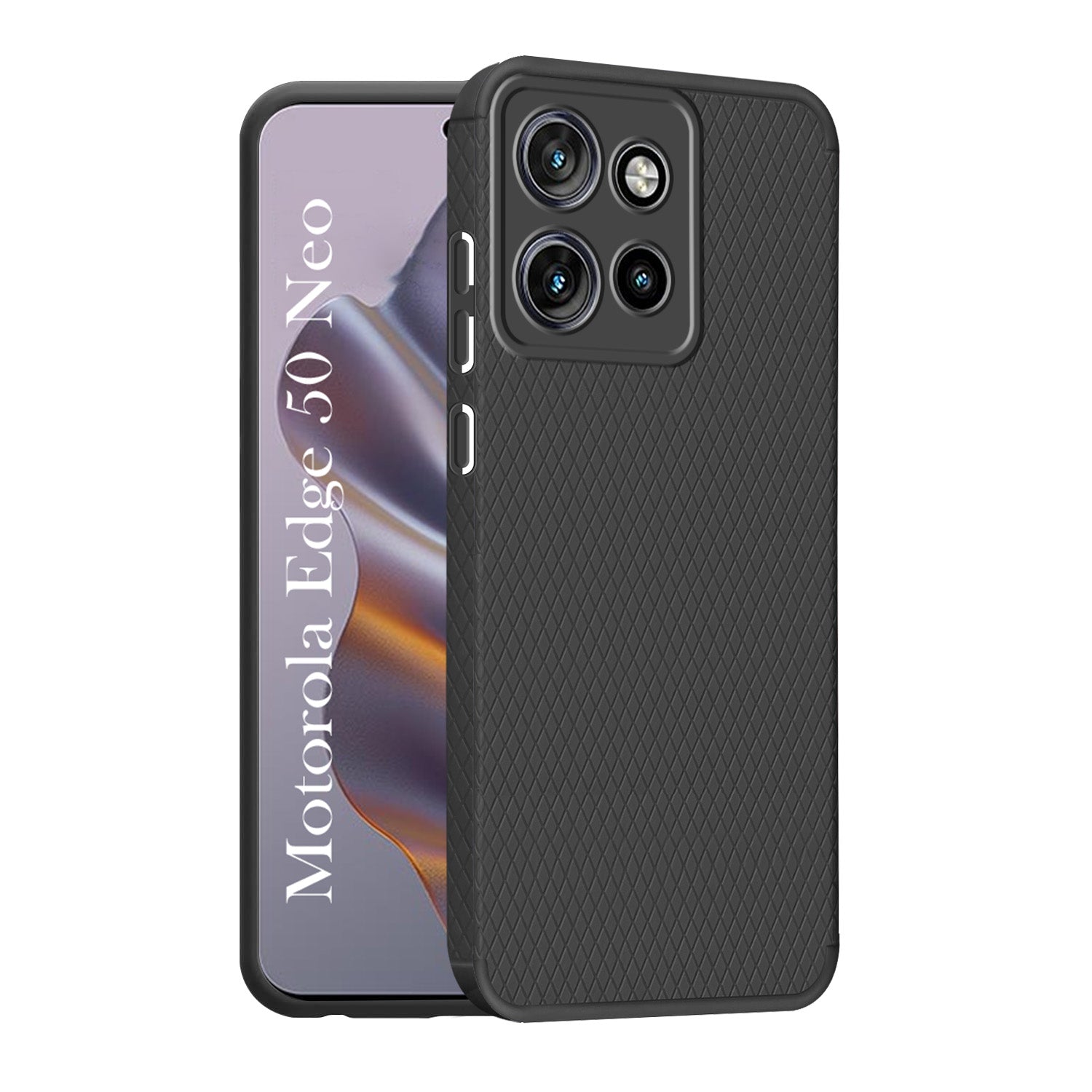 For Motorola Moto Edge 50 Neo Back Cover Case (Liquid Silicone | Side Grip | Camera Protection)