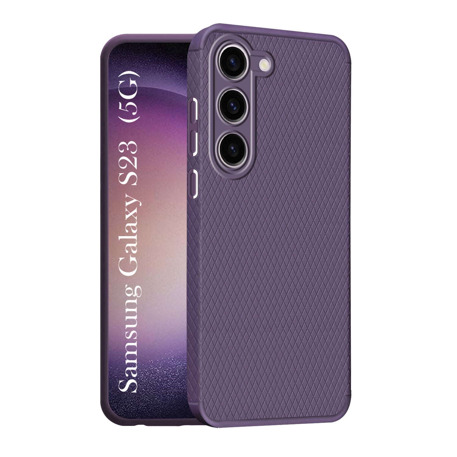 For Samsung Galaxy S23 5G Back Cover Case (Liquid Silicone | Side Grip | Camera Protection)