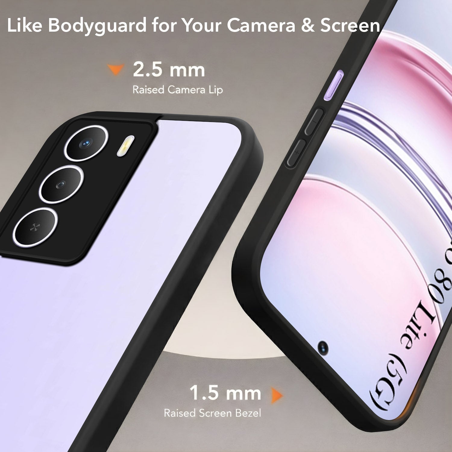 For Realme Narzo 80 Lite 5G Back Cover Case (Built-in Stand | Lifetime Anti Yellow | Kickstand Shockproof | Camera Protection | MagSafe Compatible)