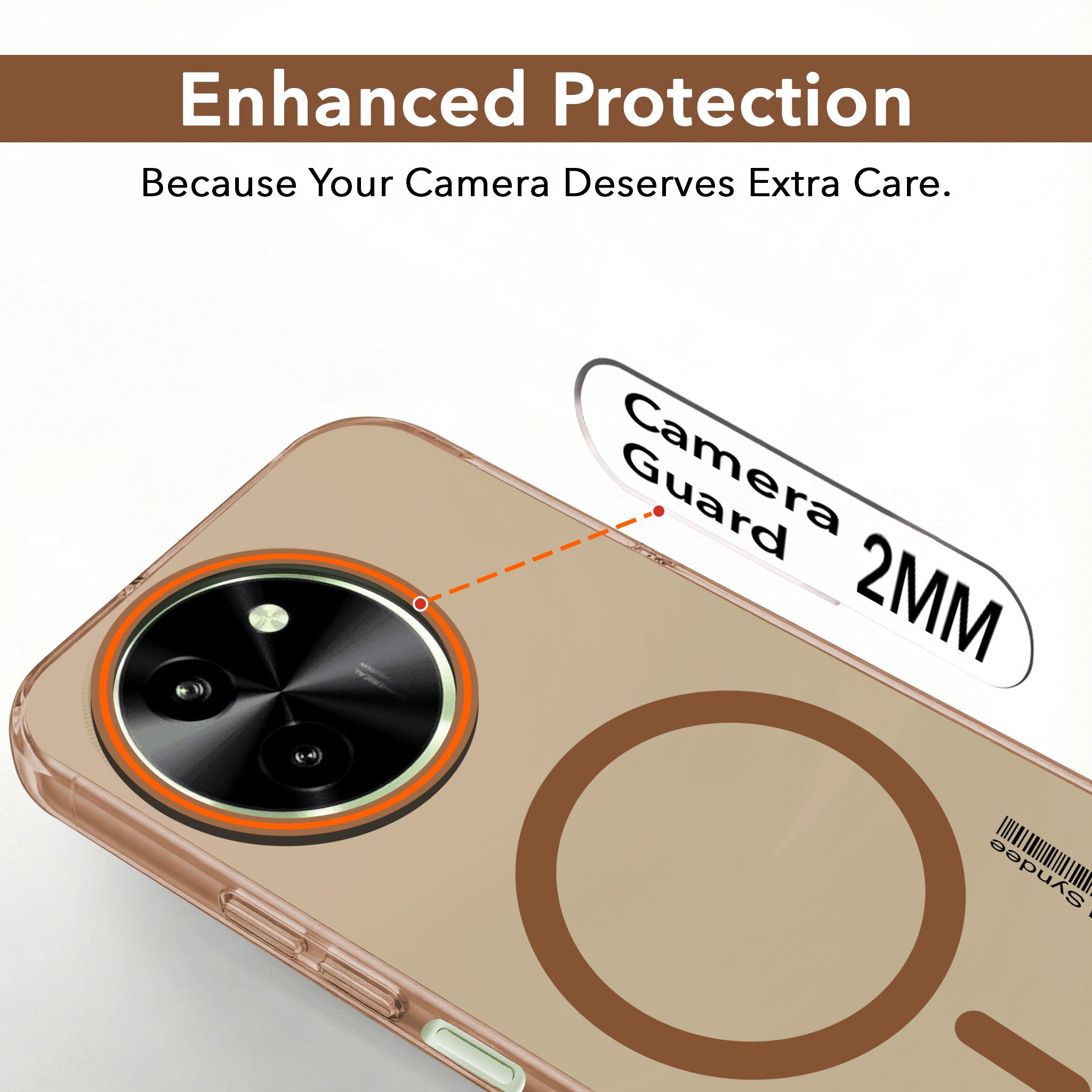 For Vivo T3x 5G Back Cover Case (Soft Touch | Camera Bump Protection | MagSafe Compatible | Matte Finish)